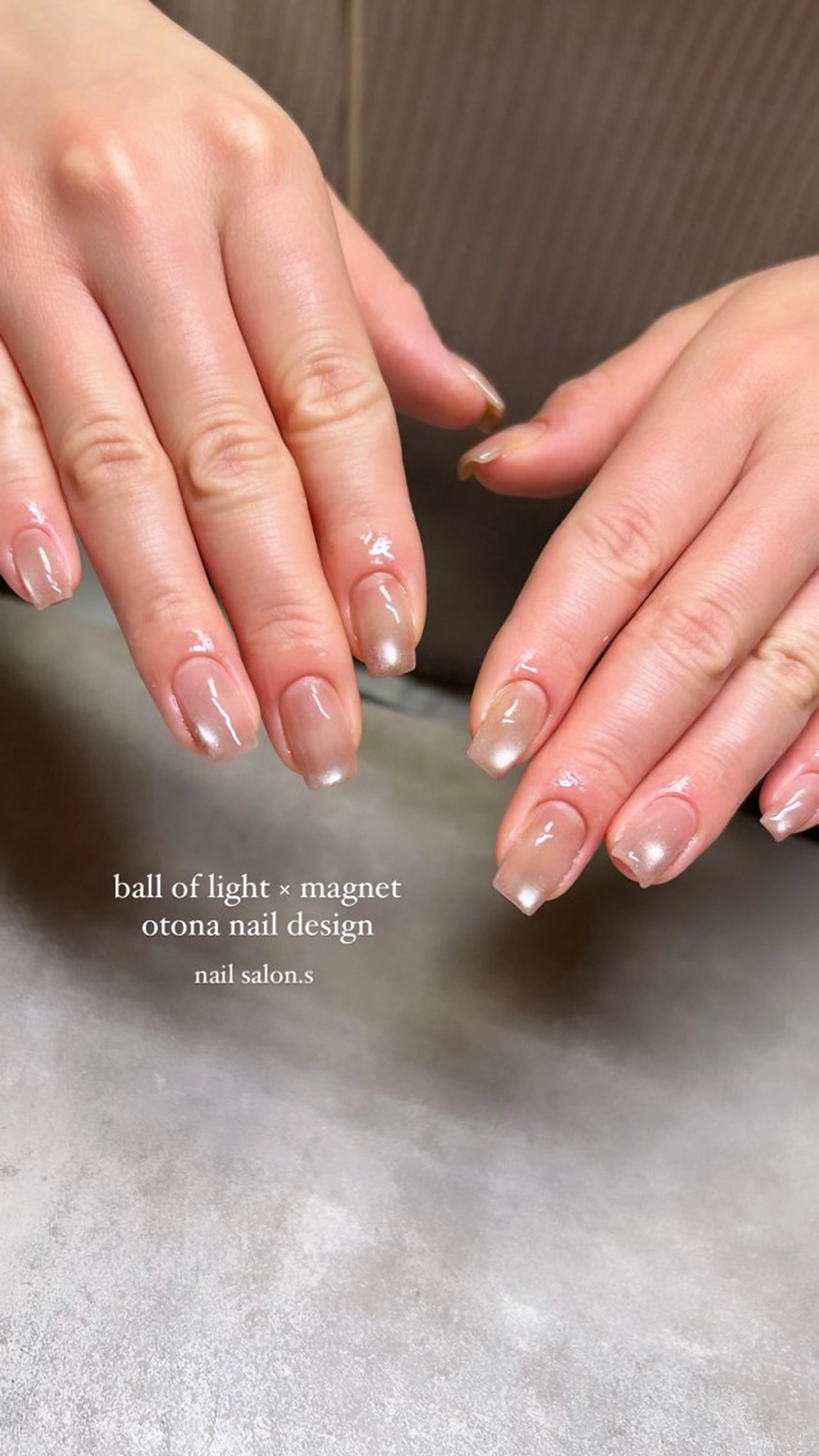ネイル キラキラネイル マグネットネイル シンプルネイル 関山 志乃のネイルデザイン