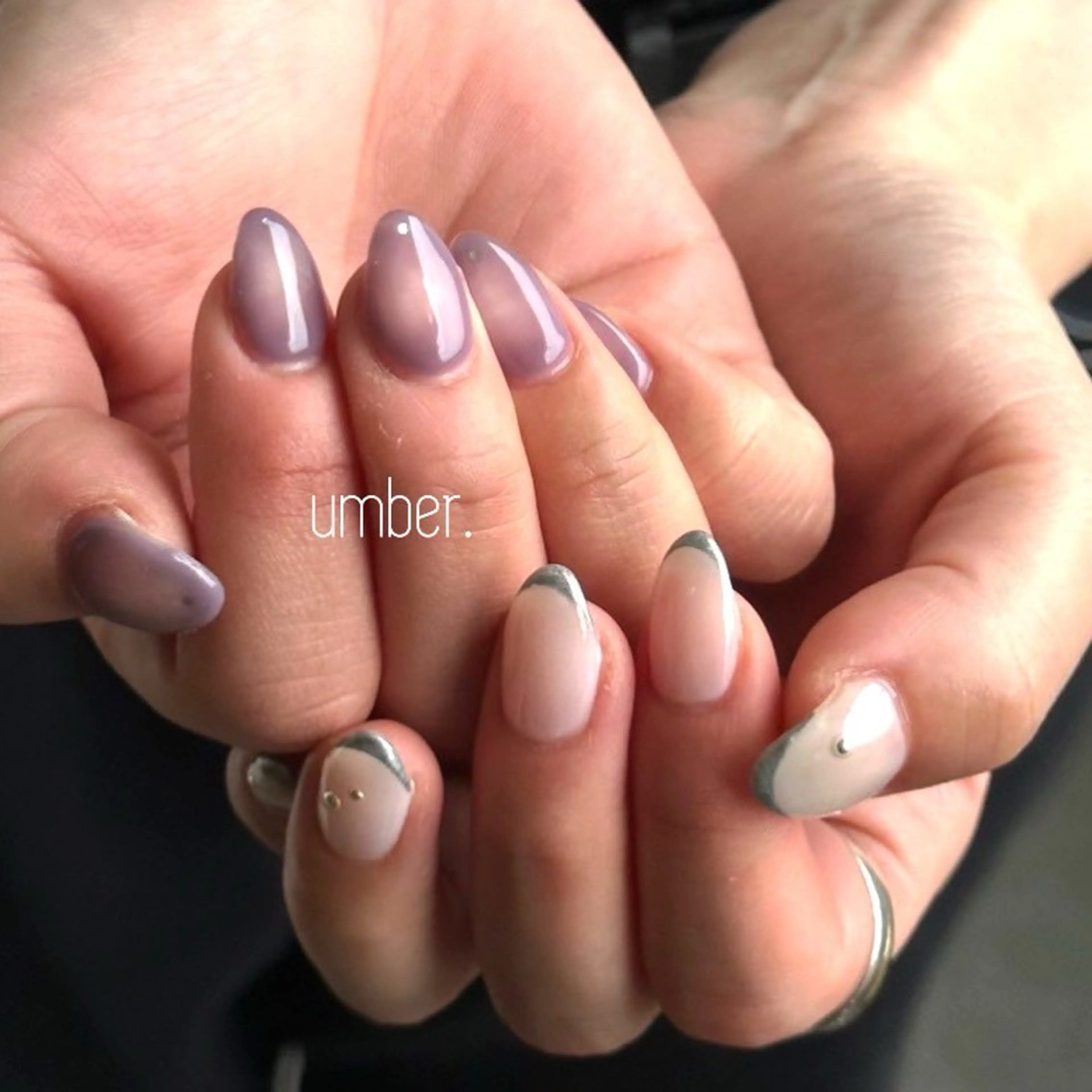 ネイル ハンドネイル umber 三茶1分のネイルデザイン