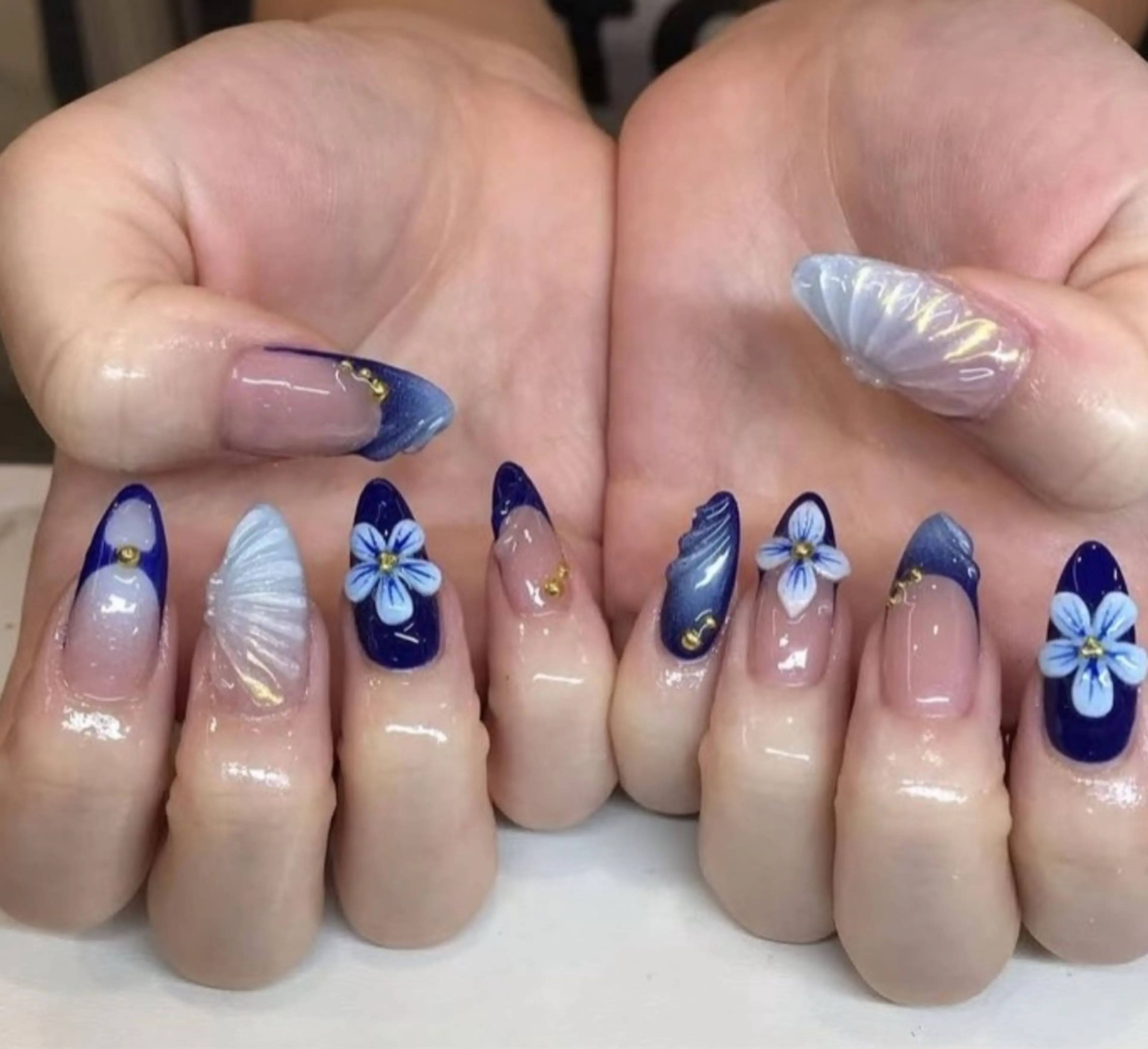 ネイル candy nail 韓国風ワンホンネイルのネイルデザイン