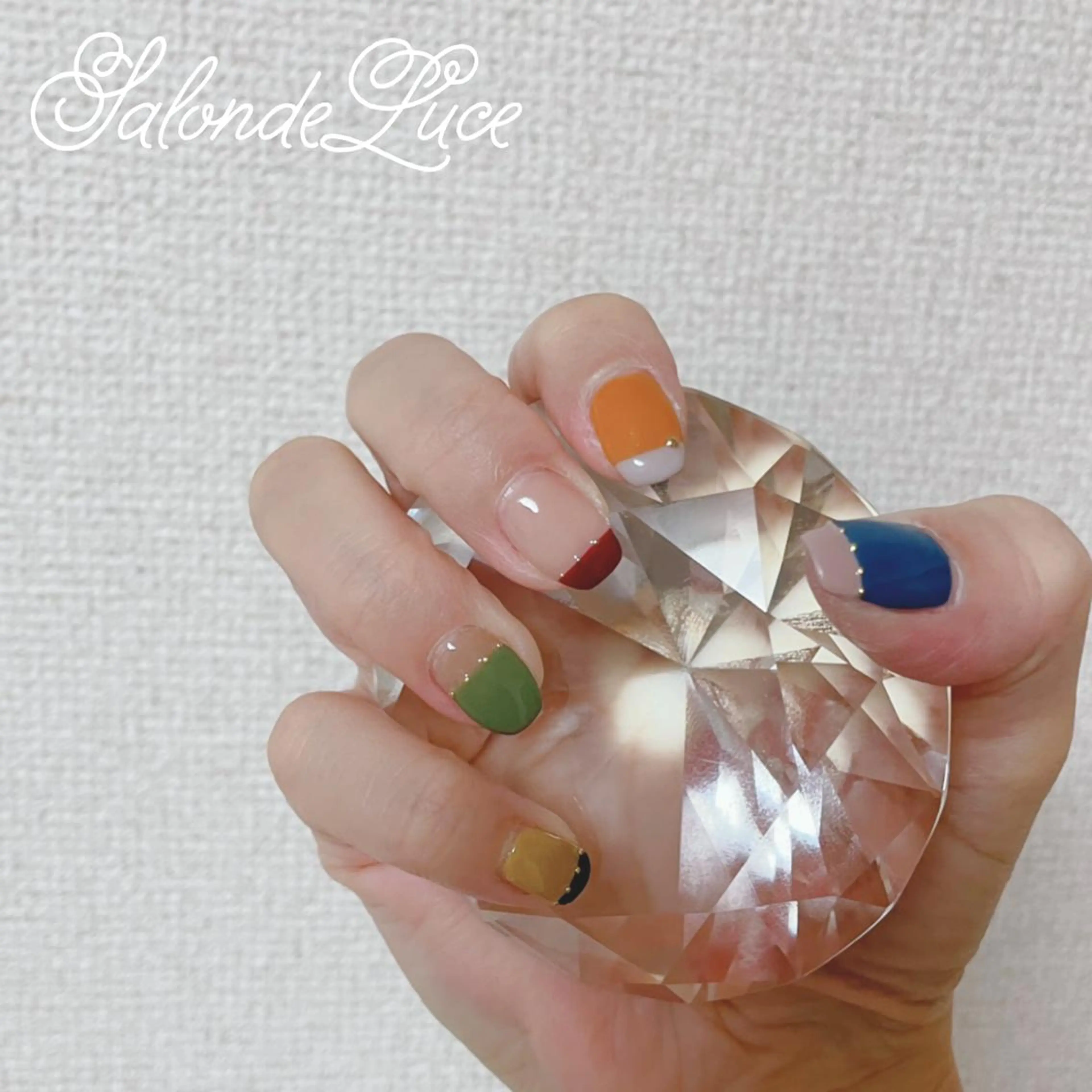 ネイル フレンチネイル ワンカラーネイル ハンドネイル Salon de Luceのネイルデザイン