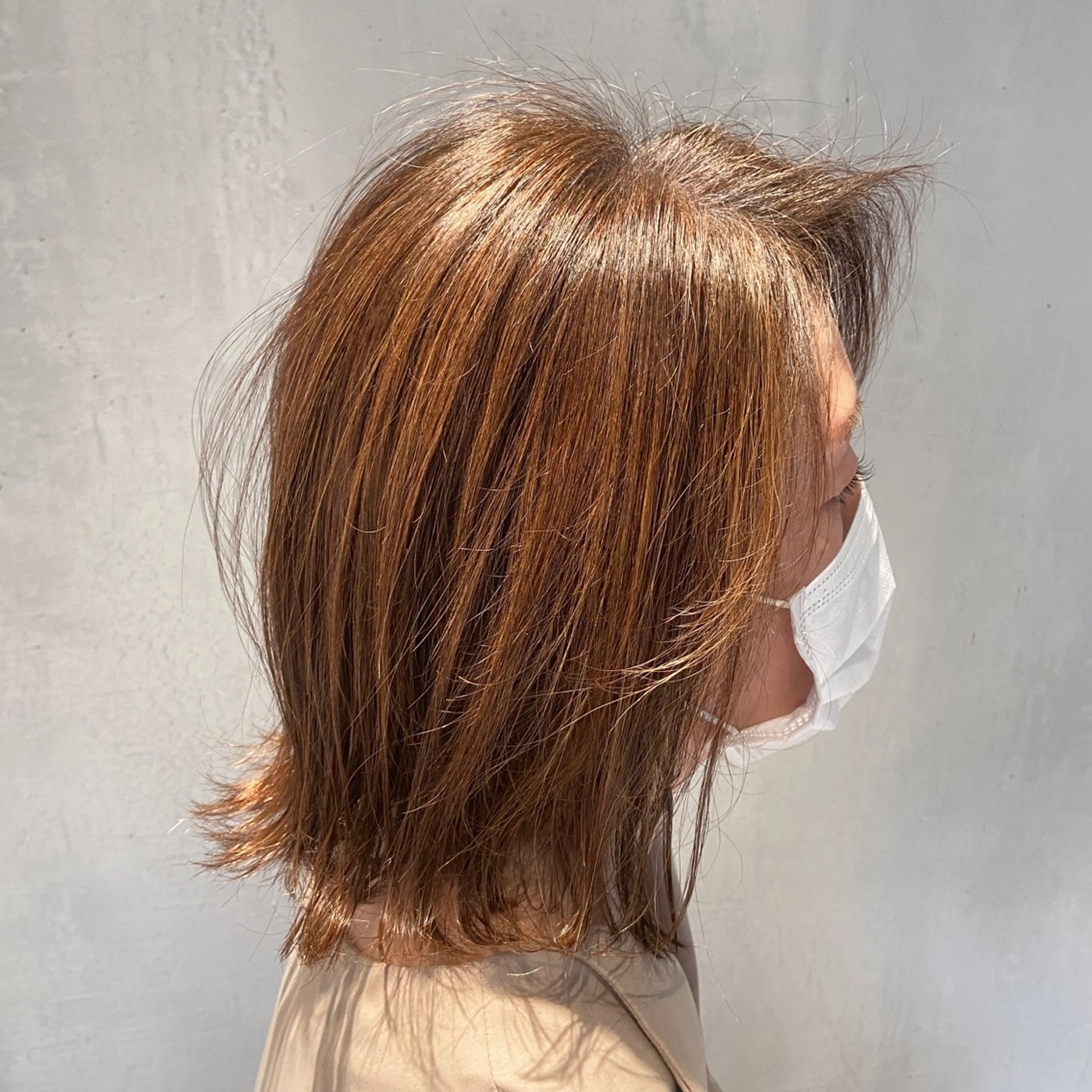 ミディアム カラー ヘアカラー トリートメント DX SHARE SALON所属・matka白髪ぼかし 大人ヘア/KEIKOのヘアスタイル