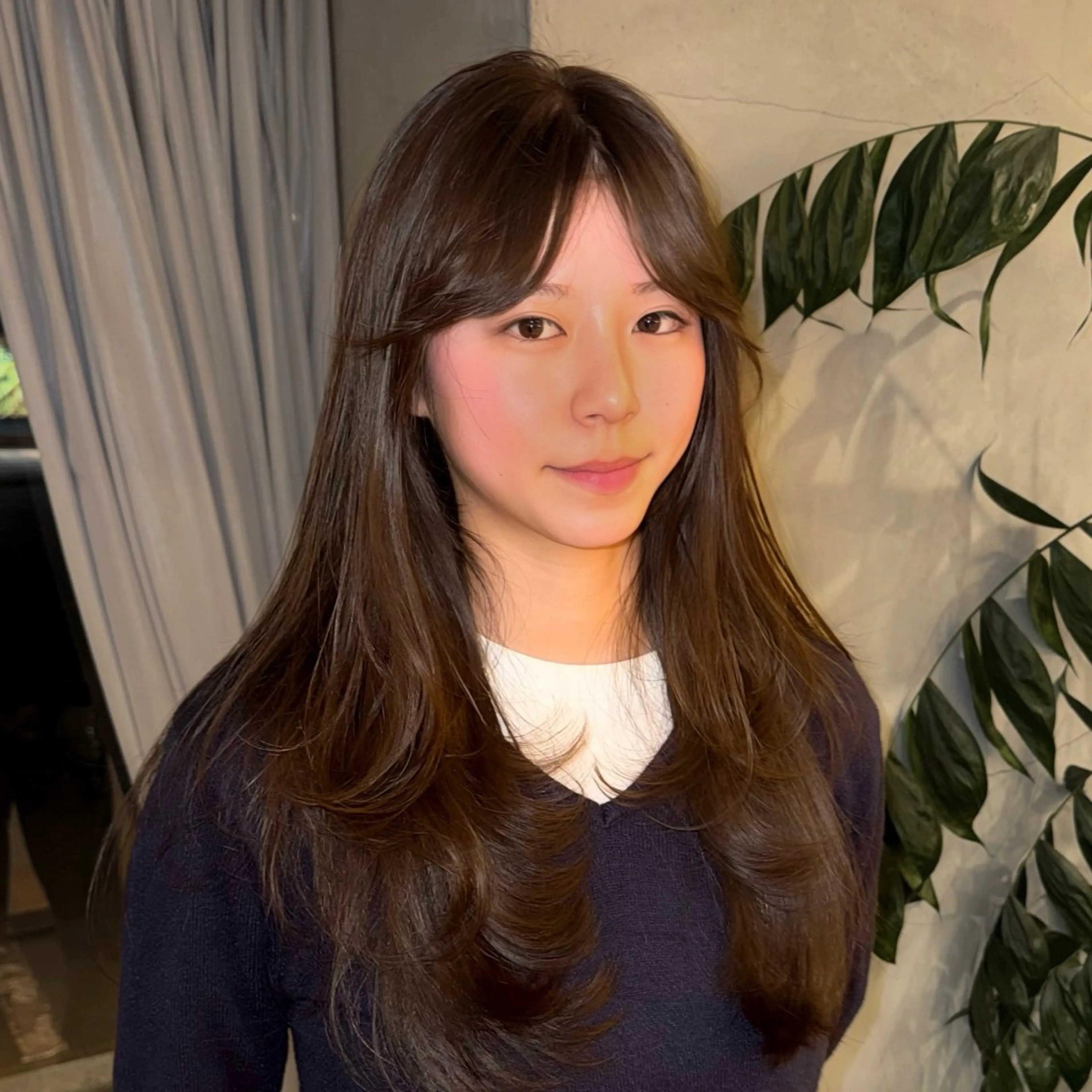 ロング カラー ベージュカラー/長岡 レイヤーカット/コウのヘアスタイル