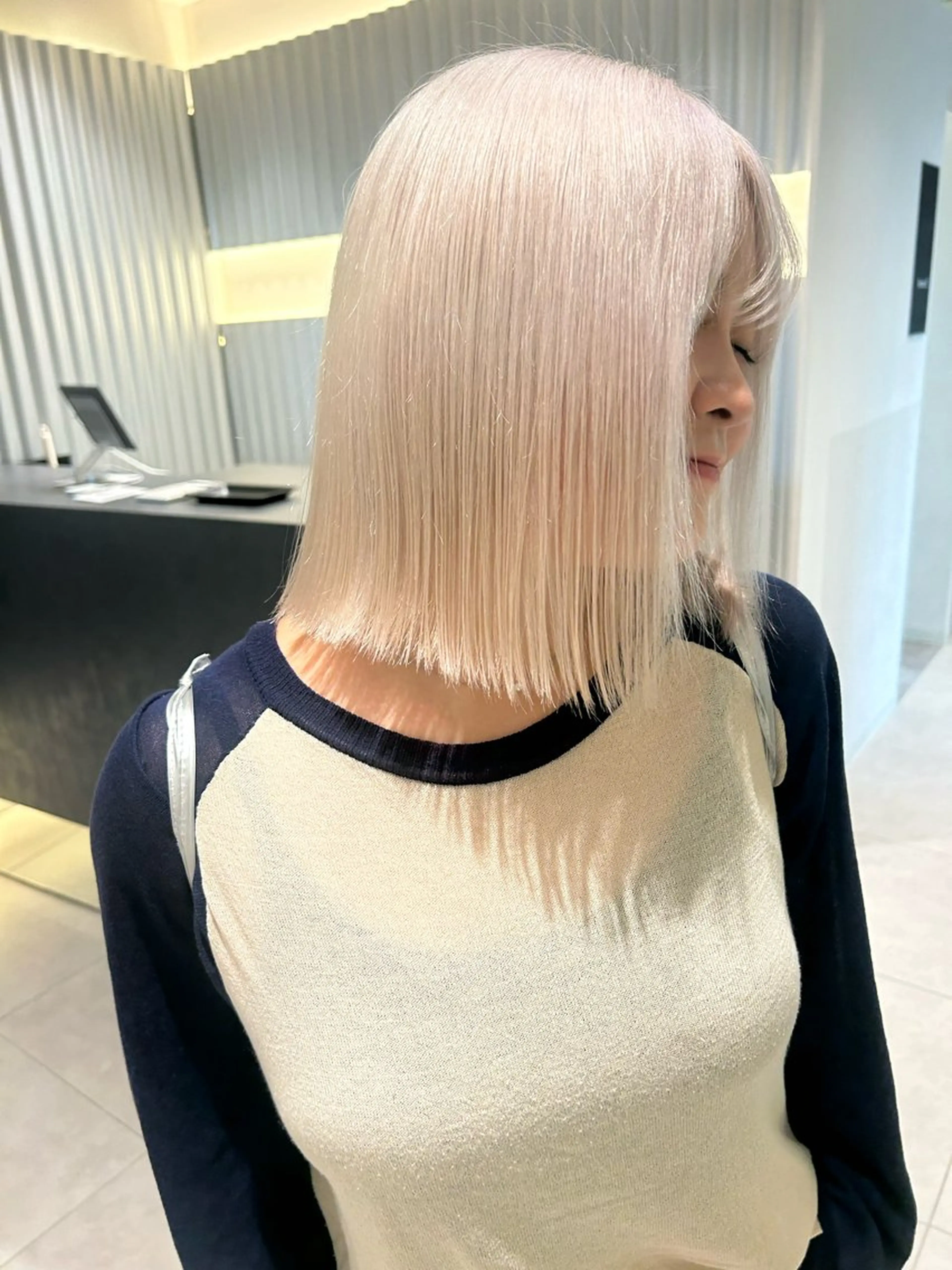 ミディアム カラー 🤍垢抜け♡透明感 カラーmoeka🤍のヘアスタイル