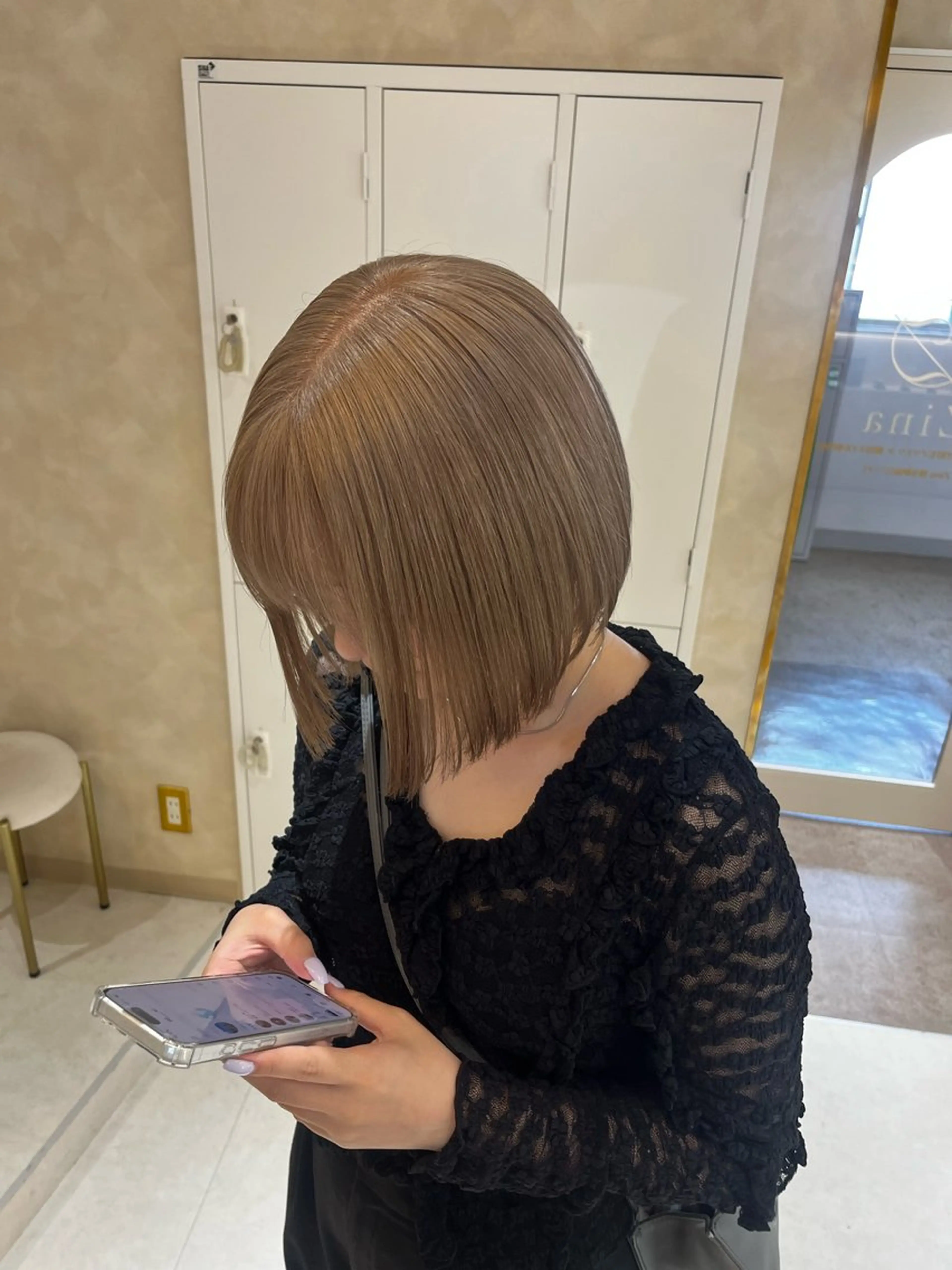 ショート 似合わせカット カット ヘアカラー nao🎀zina 透明感/艶髪のヘアスタイル