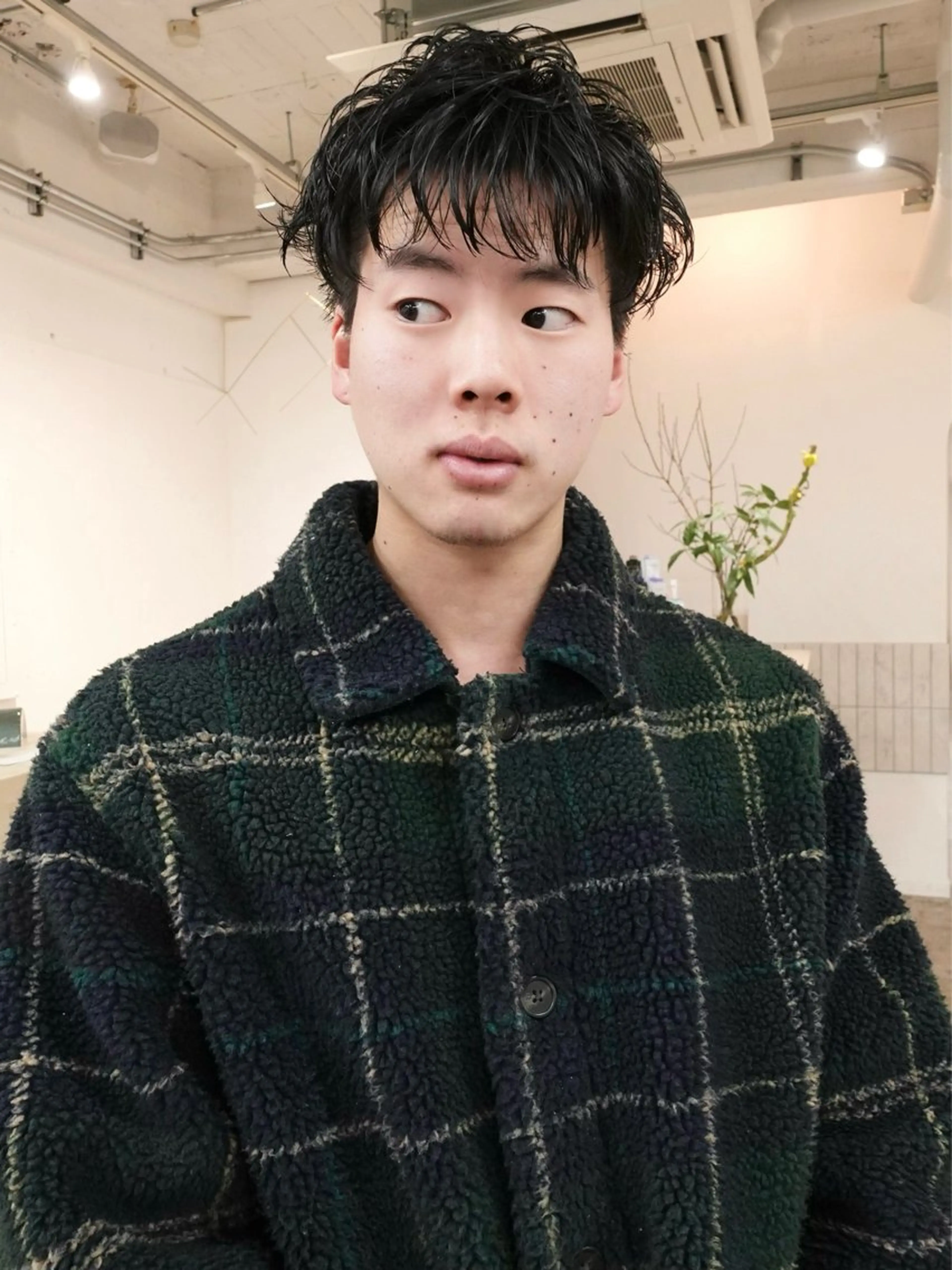 ショート メンズ メンズパーマ ショートヘア カット パーマ 似合わせカット ケアパーマ喜来雅由のヘアスタイル