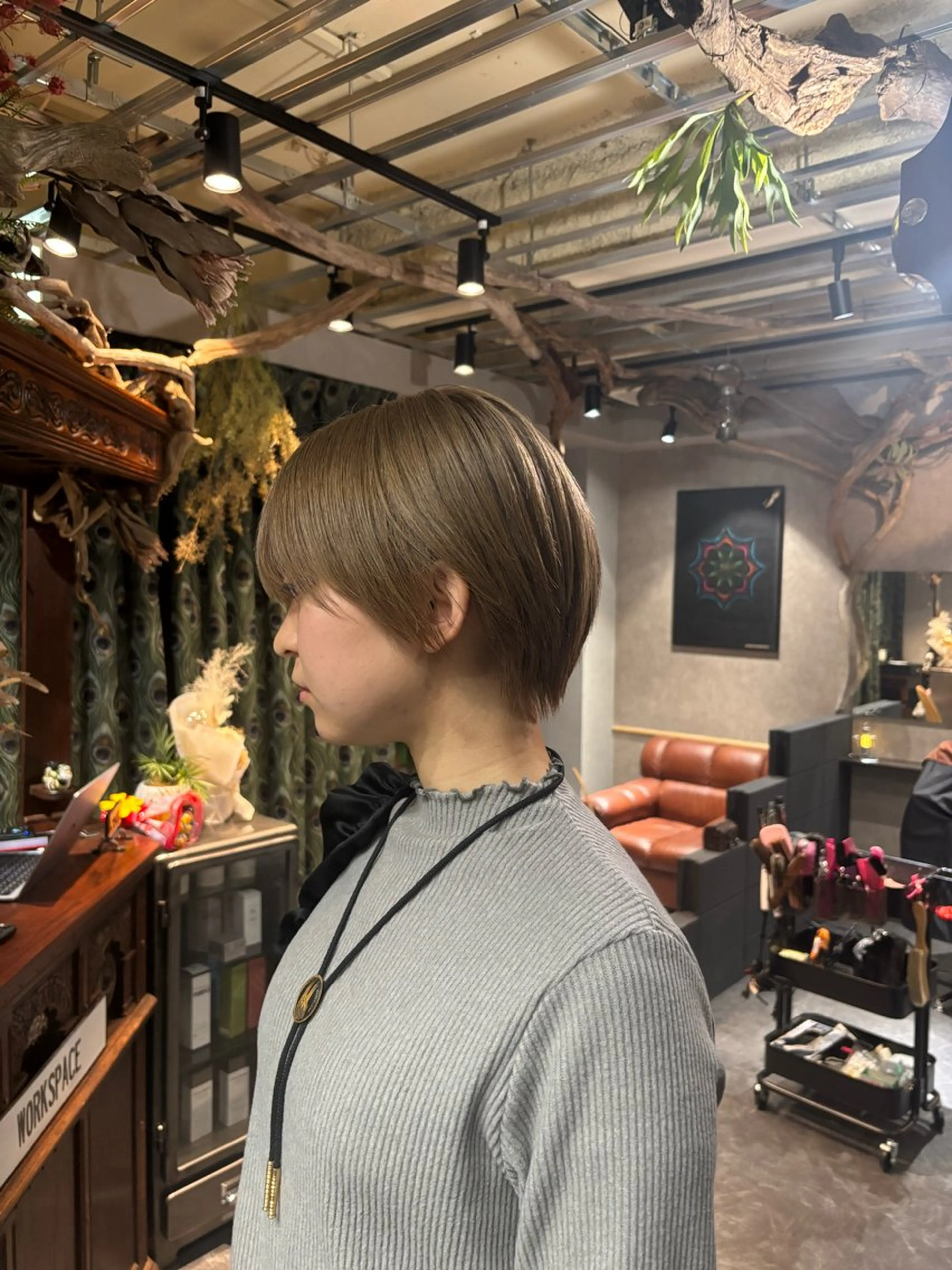 ショート カラー ブリーチ 透明感カラー ダブルカラー トリートメント カット ヘアカラー ravens代表 🍀【ヒロム】🍀のヘアスタイル