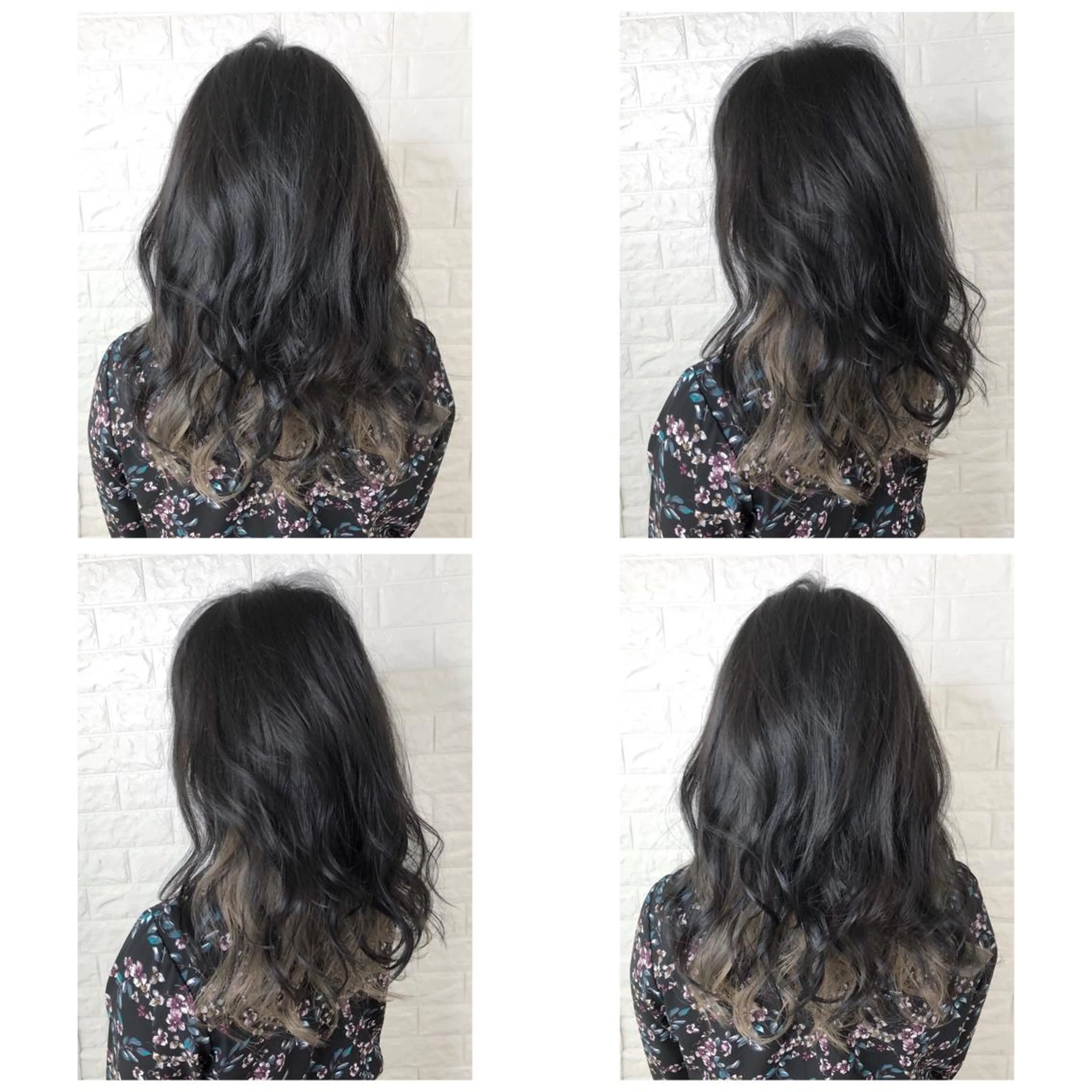 ミディアム カラー ブリーチ ブルーカラー ケアブリーチ 透明感カラー グレージュ 髪質改善特化KIZU /艶髪研究（京都）のヘアスタイル