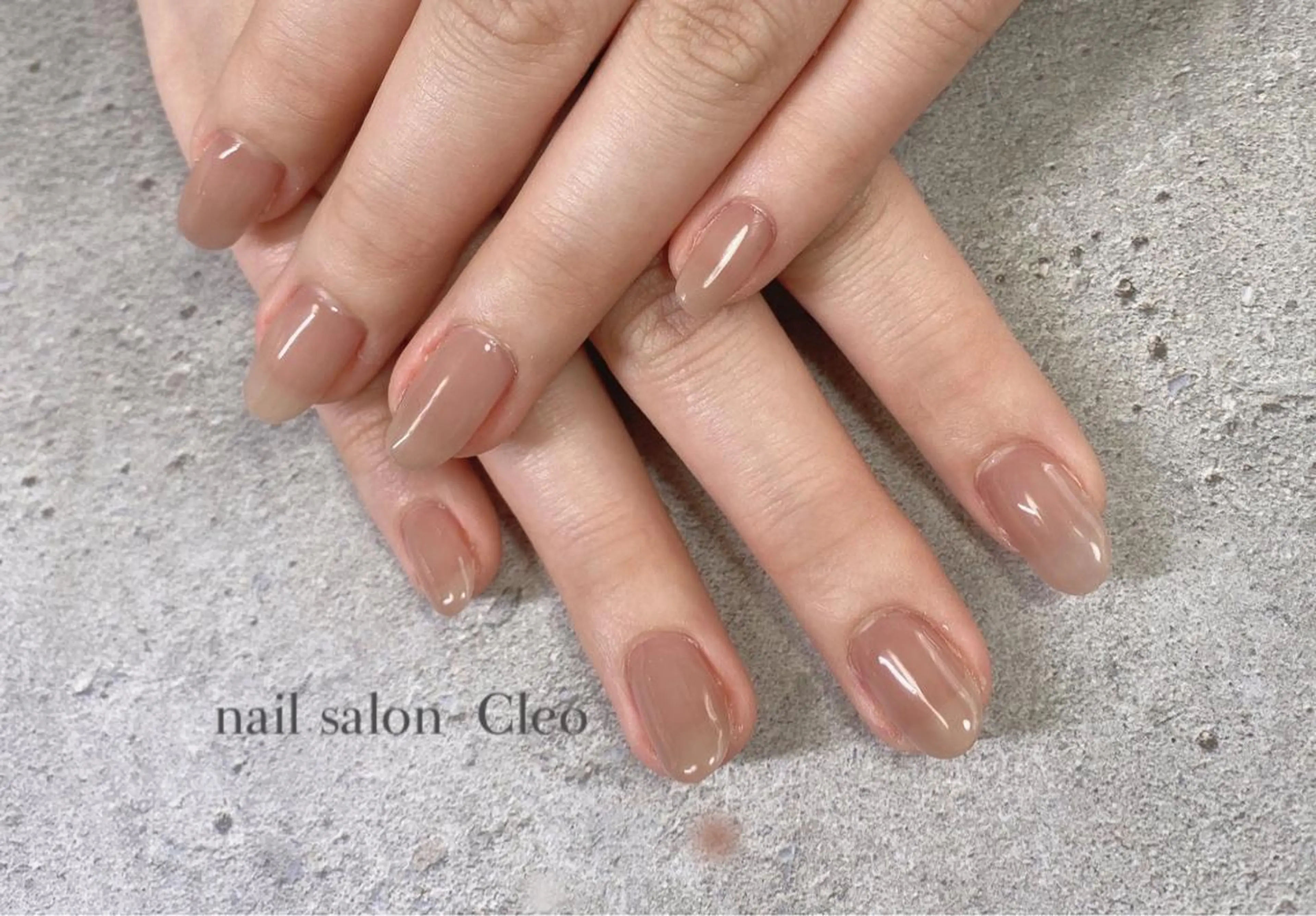 ネイル オフィスネイル ワンカラーネイル Cleo クレオのネイルデザイン