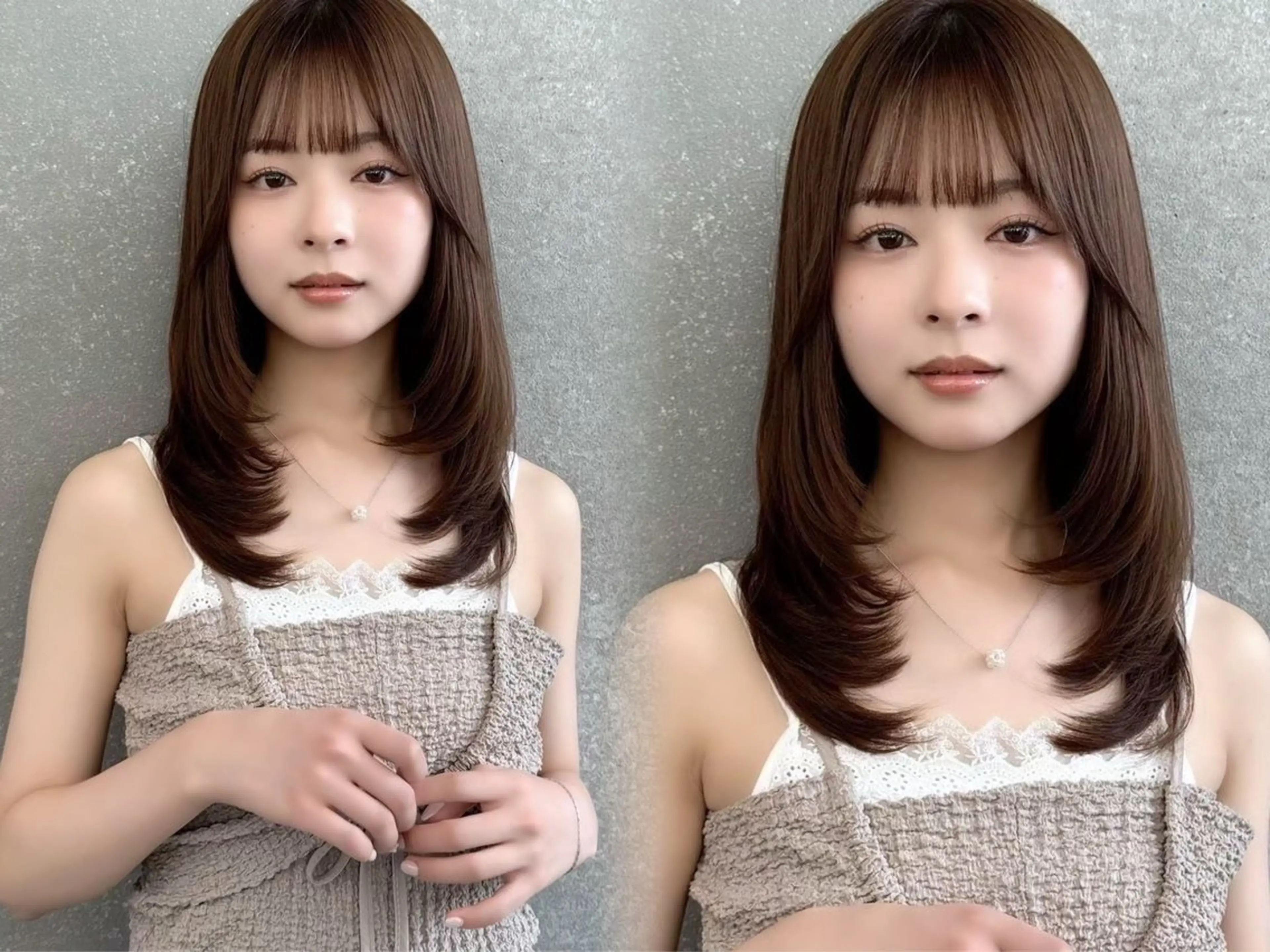 ロング カラー カット ヘアカラー トリートメント 韓国レイヤー× 艶髪 池袋/ハナ🌷のヘアスタイル