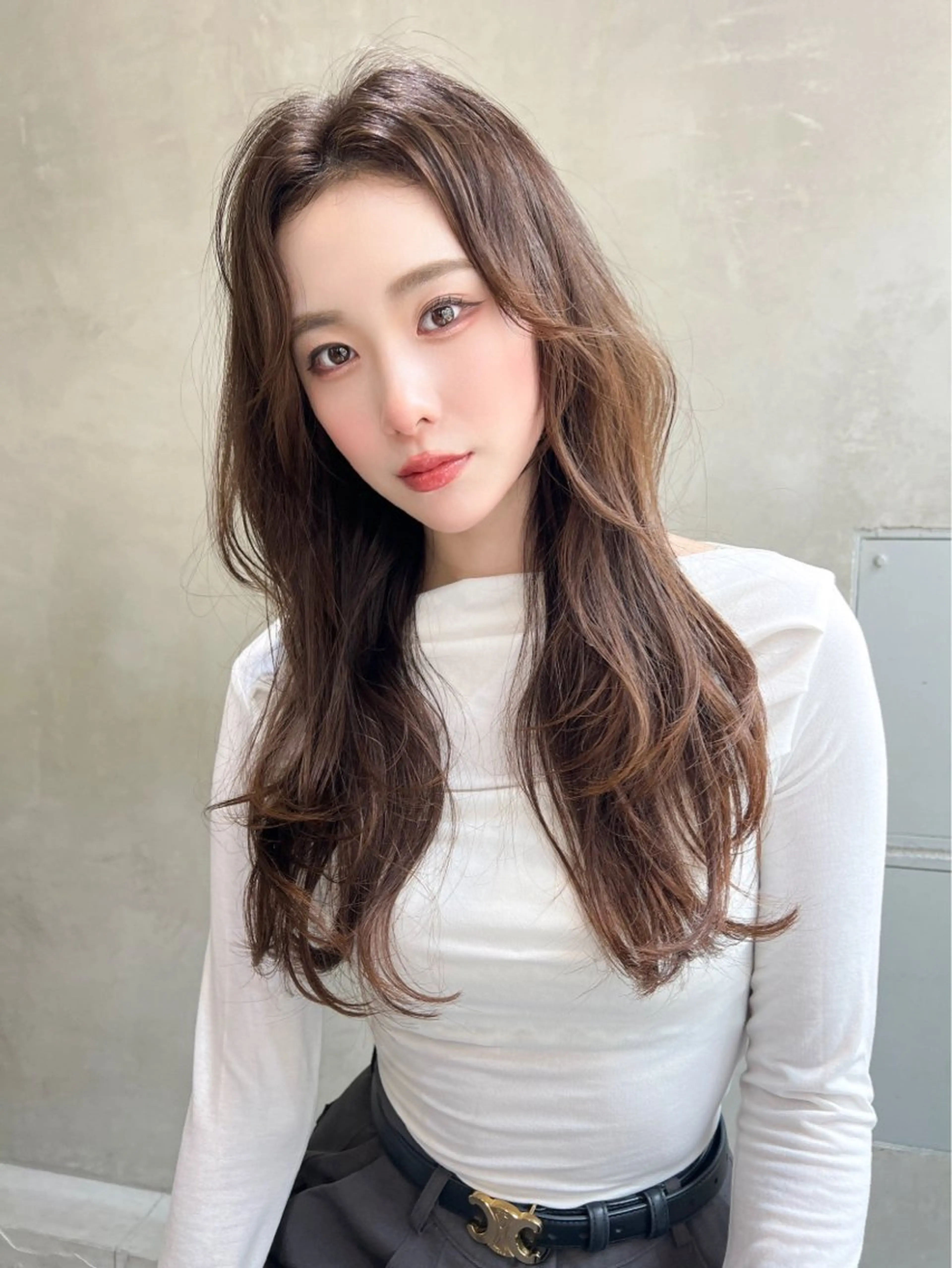 ロング カラー ヘアカラー トリートメント ヘッドスパ サラサラ美髪へ✨ RIKUTOのヘアスタイル