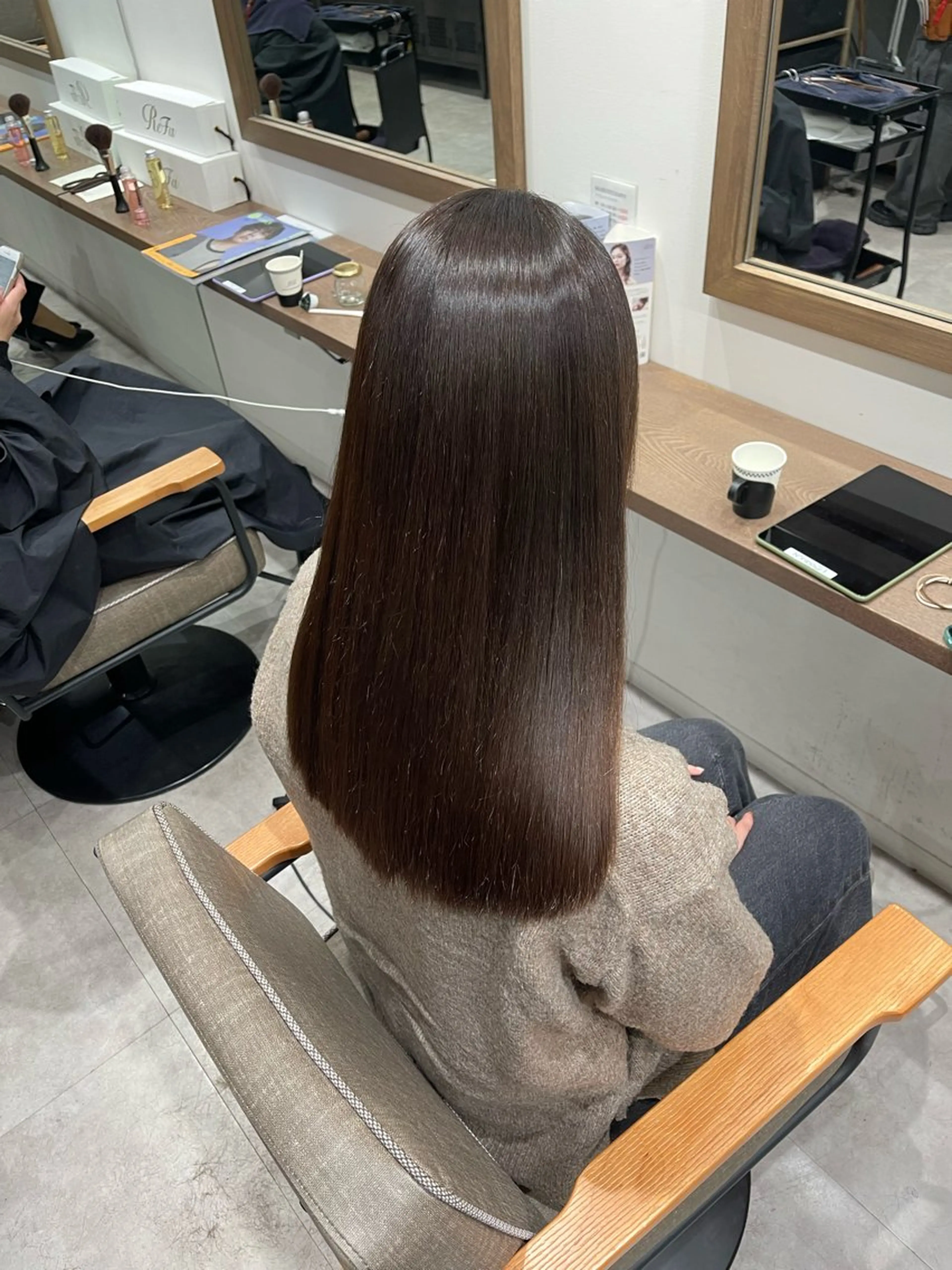 ロング カット 縮毛矯正 トリートメント 朝5分でキマる艶髪 /ヤマダのヘアスタイル