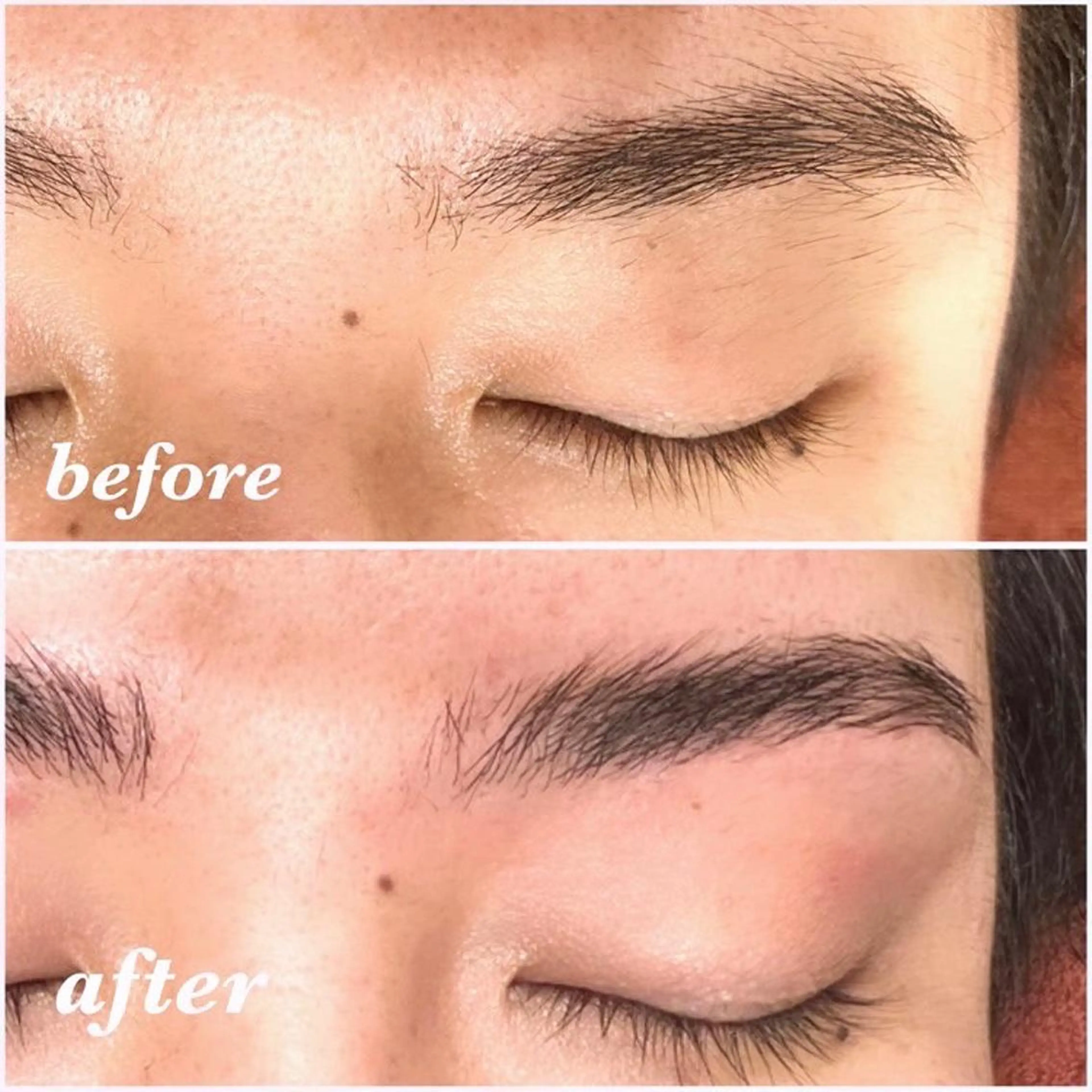 メンズ アイブロウ 曲がる縮毛矯正 LIBER 　岩名のヘアスタイル