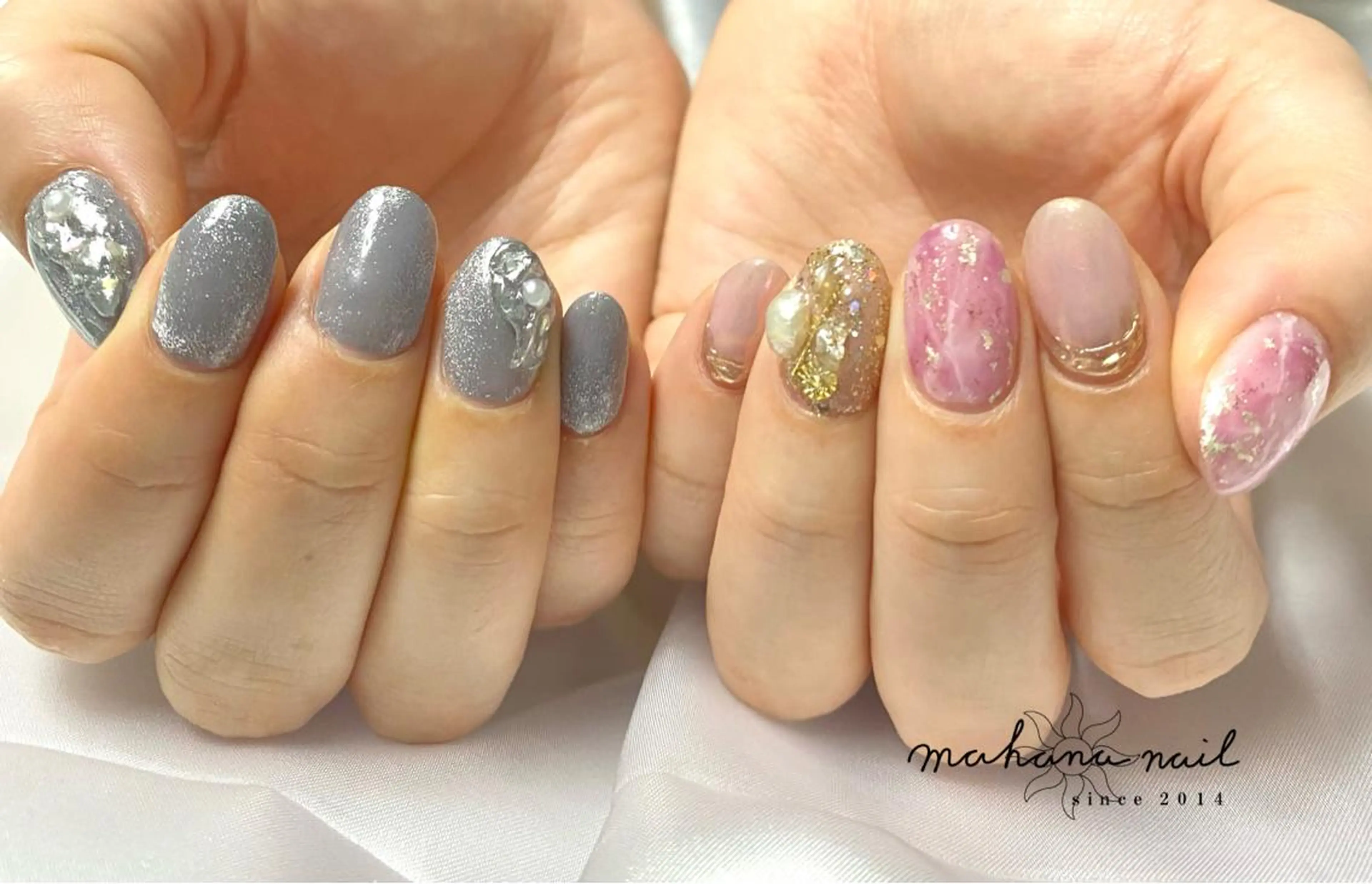 ネイル 持ち込み ハンドネイル mahana nailのネイルデザイン