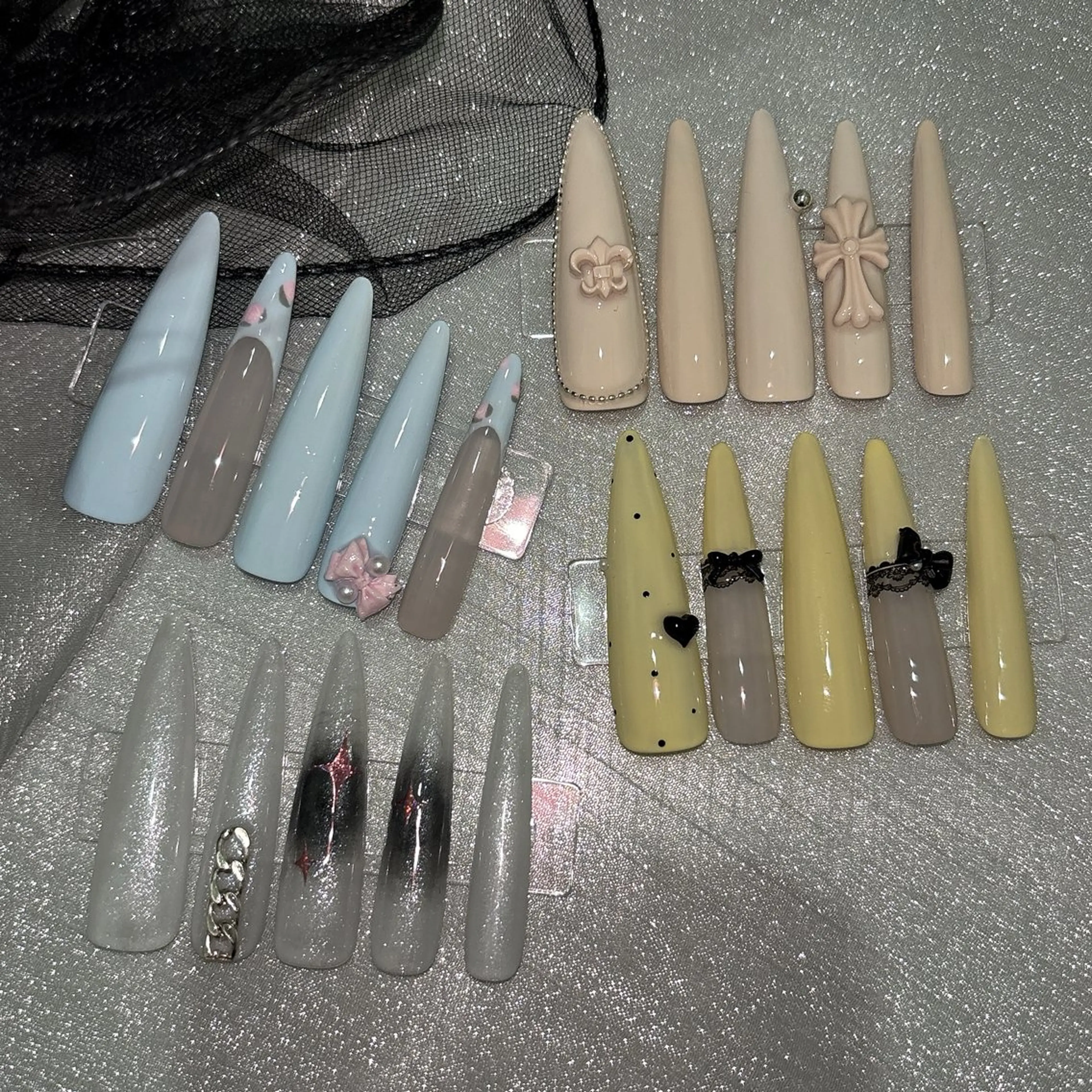 【オフなし】6本アート・パーツのせ放題の写真