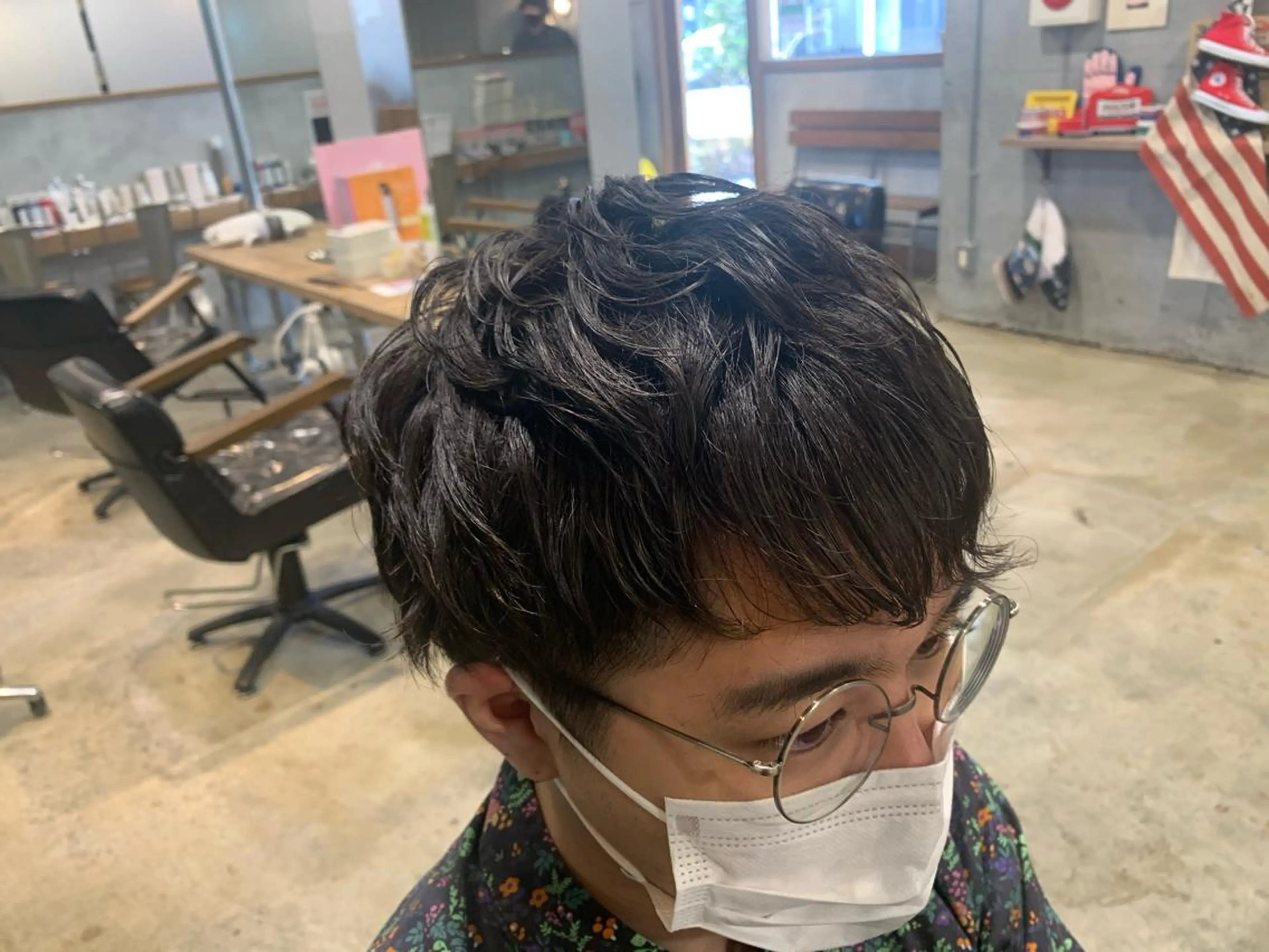 パーマ メンズ ショート🌼パーマ 本間正子のヘアスタイル