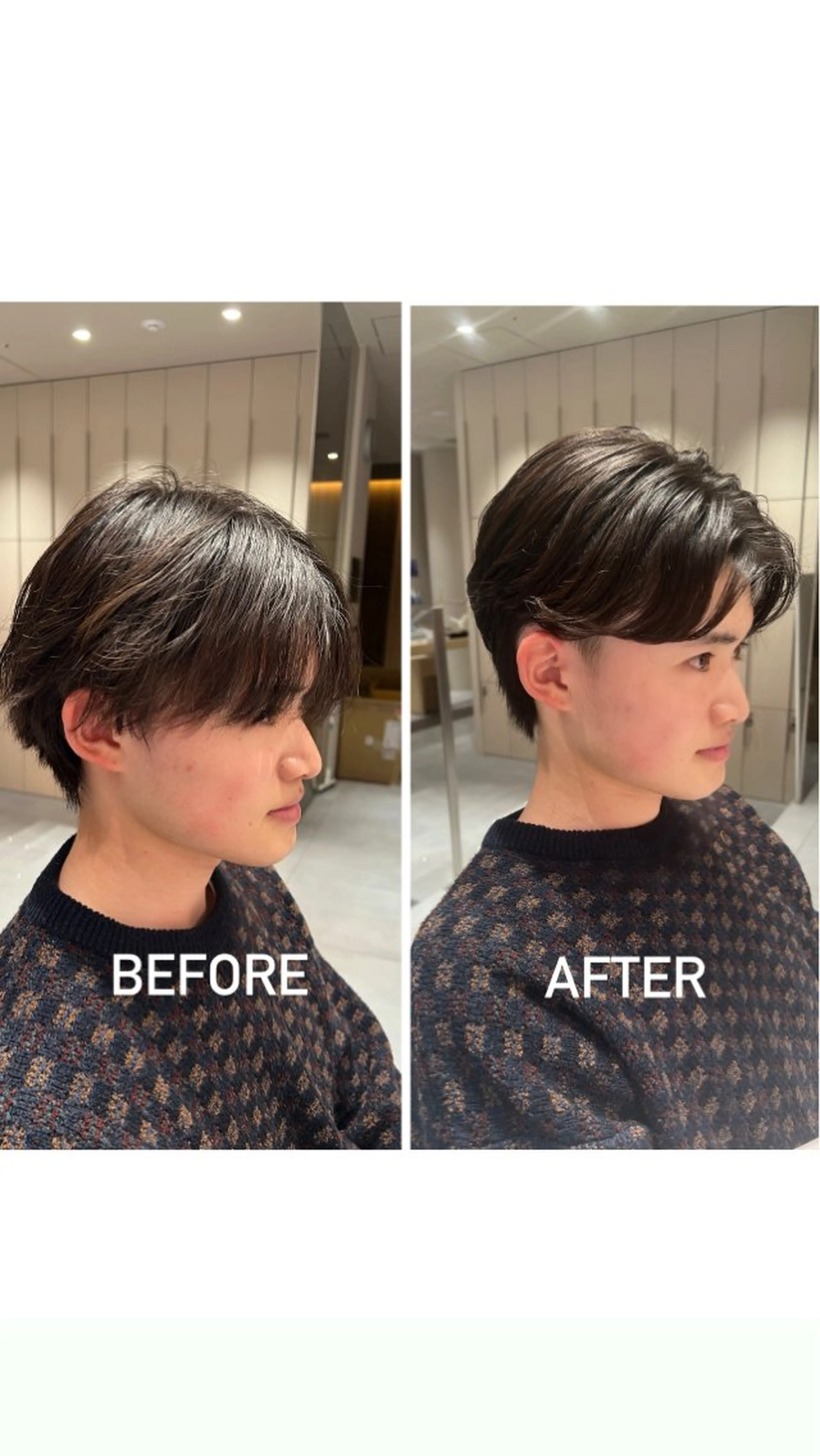パーマ メンズ メンズパーマ ニュアンスパーマ kako　ショート ボブのヘアスタイル