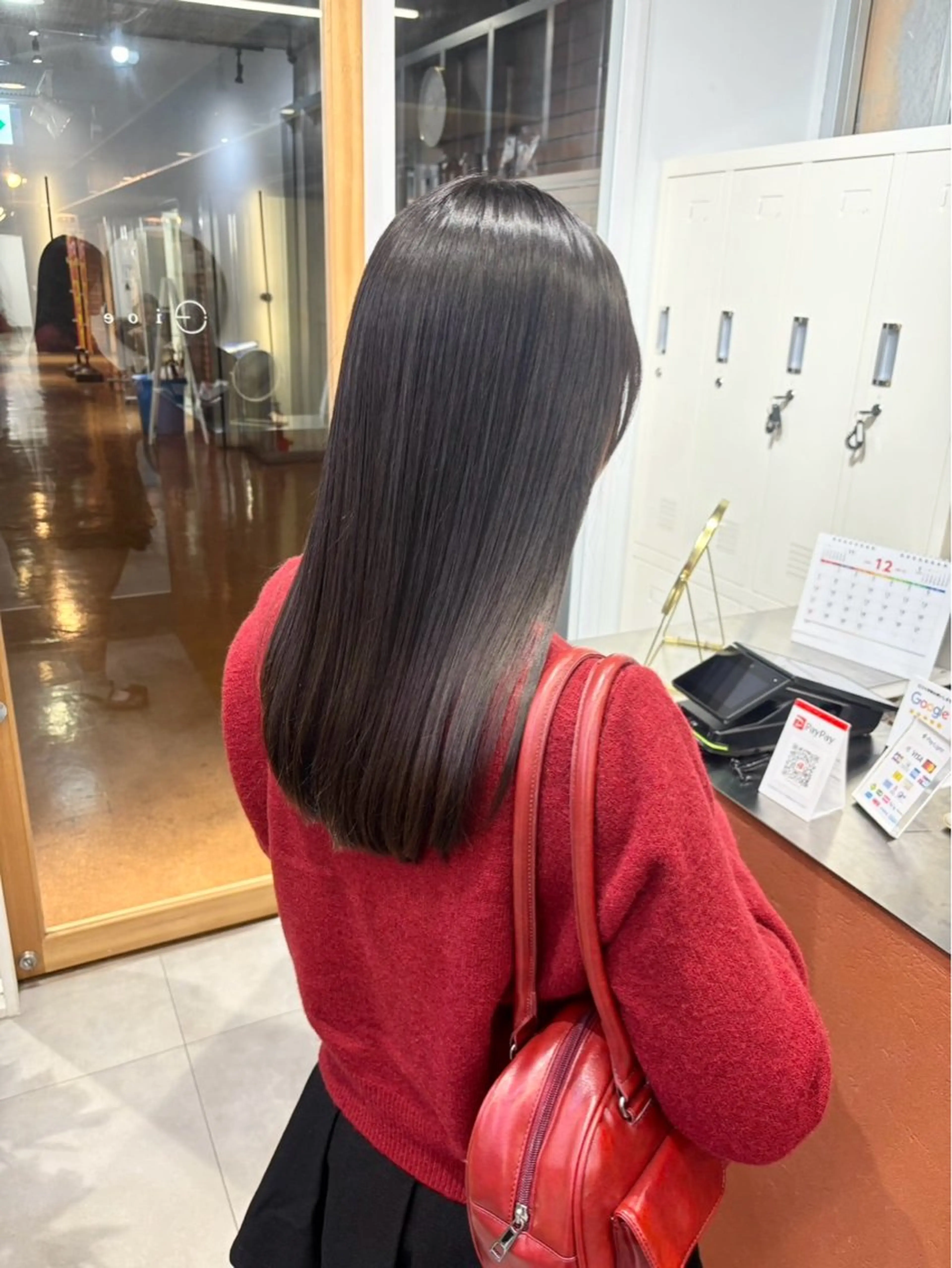 セミロング 髪質改善 縮毛矯正 トリートメント 縮毛矯正 リキ/髪質改善 /縮毛矯正🫧のヘアスタイル