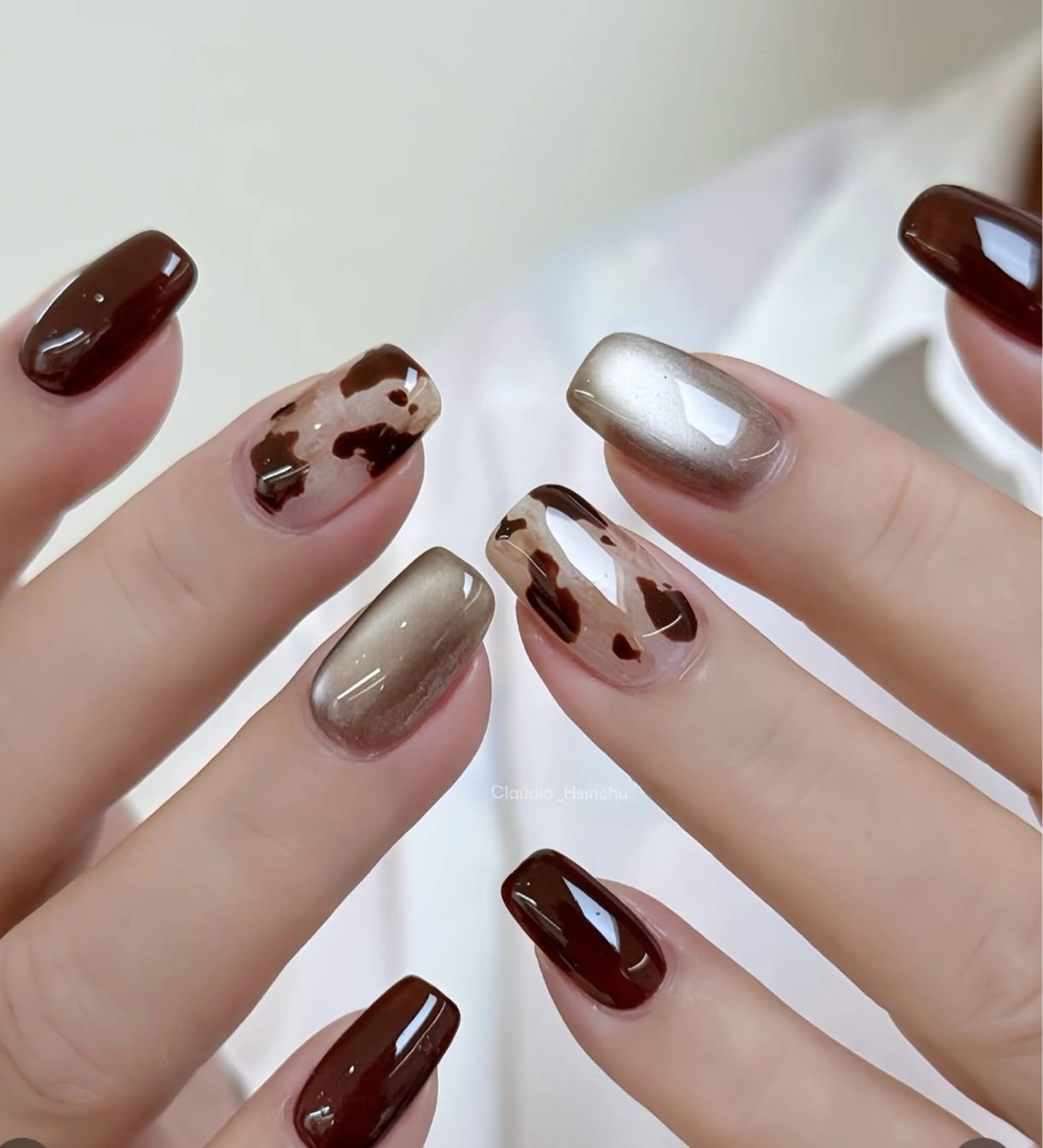 ネイル 韓国ネイル 持ち込み ニュアンスネイル ネイルチップ ハンドネイル TABI ANA.CHUOのネイルデザイン