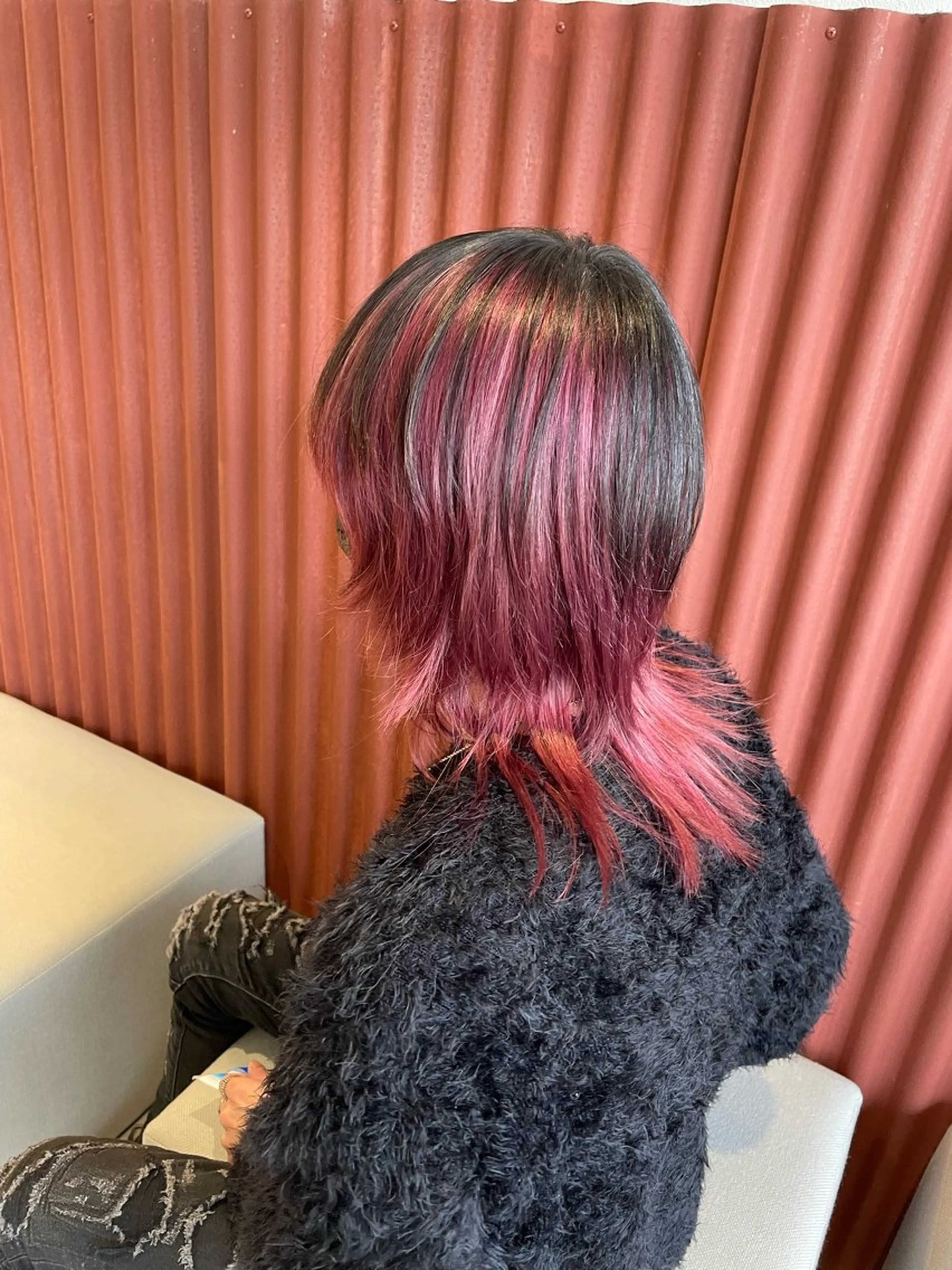 ミディアム カラー 透明感カラー🦋艶髪 イヴカ💙のヘアスタイル