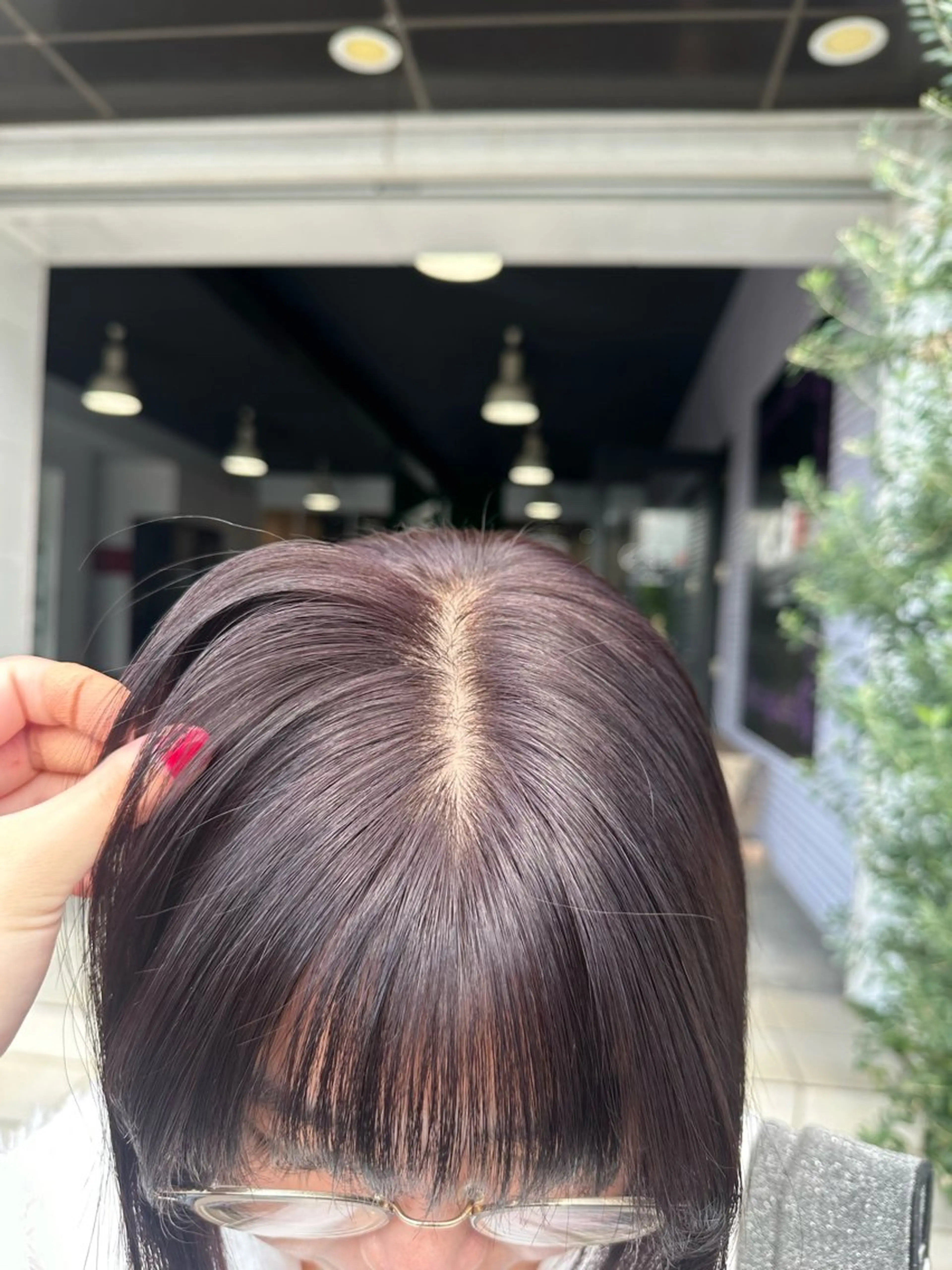 ショート カラー ブリーチ ラベンダーカラー ブリーチなしカラー 川上 美砂のヘアスタイル