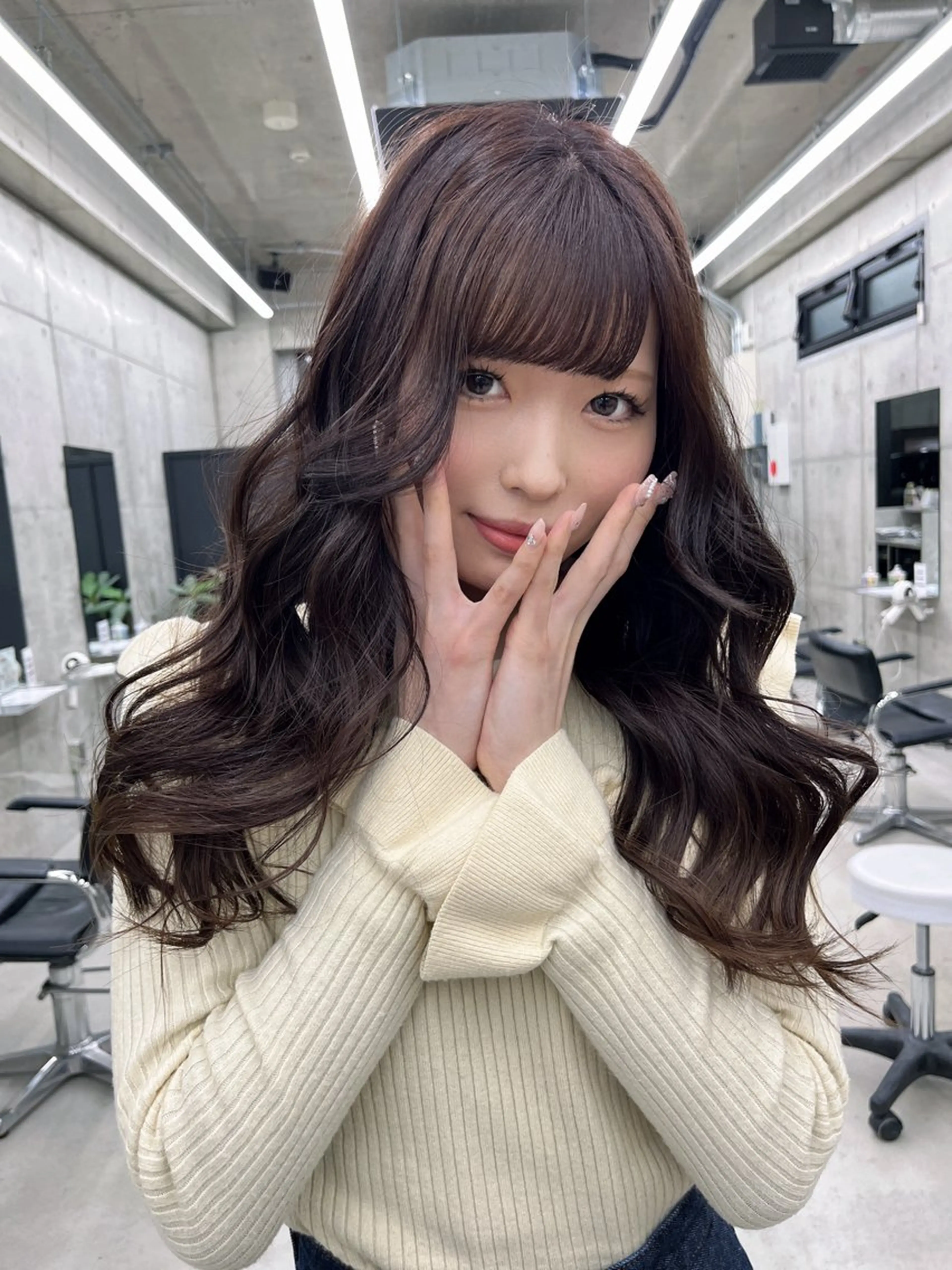 ロング カラー 中道 晶のヘアスタイル