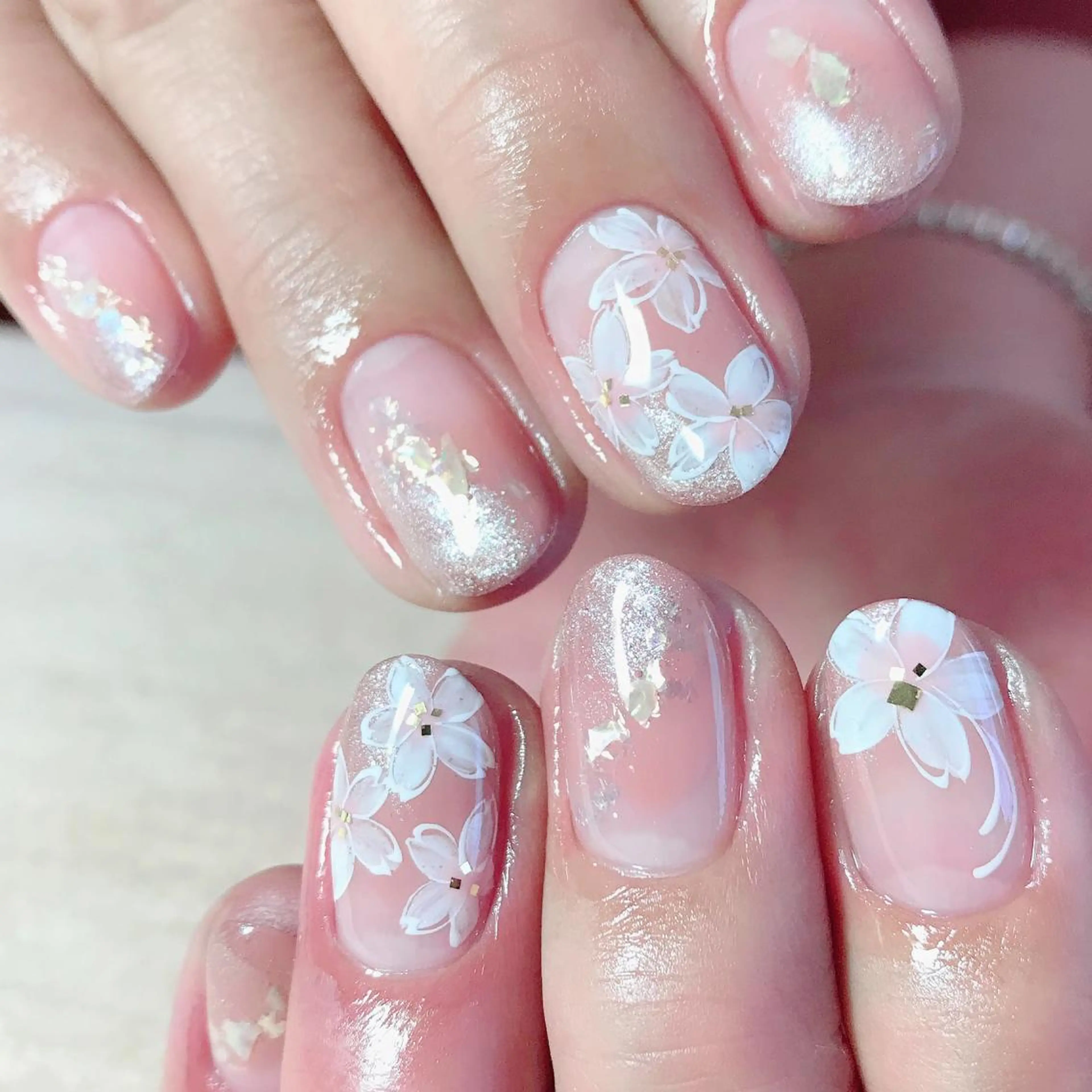 ネイル 桜ネイル 春ネイル 春日井ネイルサロン iroのネイルデザイン