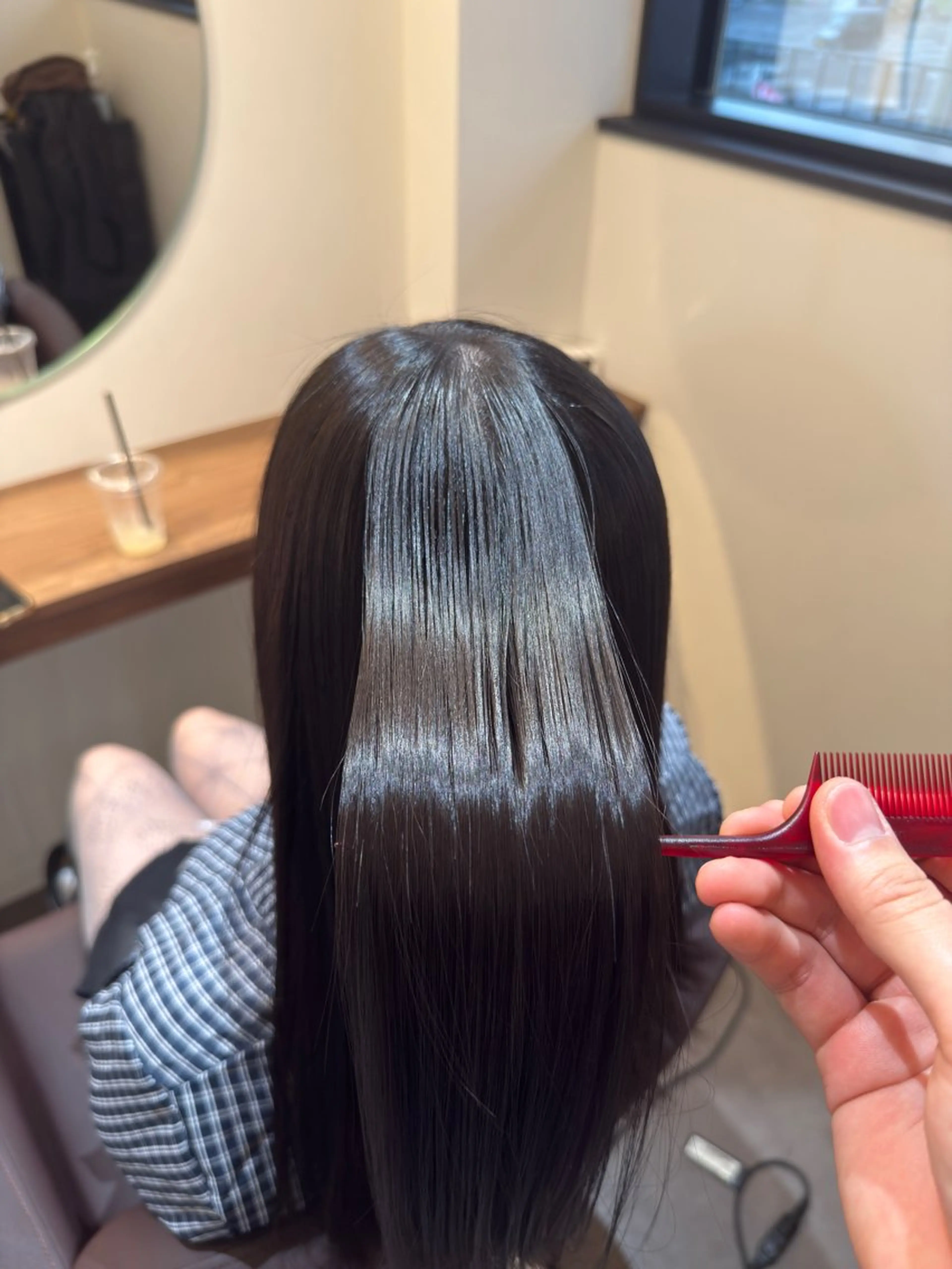 ロング パーマ 縮毛矯正 トリートメント ece.sie 💎ゆら💎のヘアスタイル