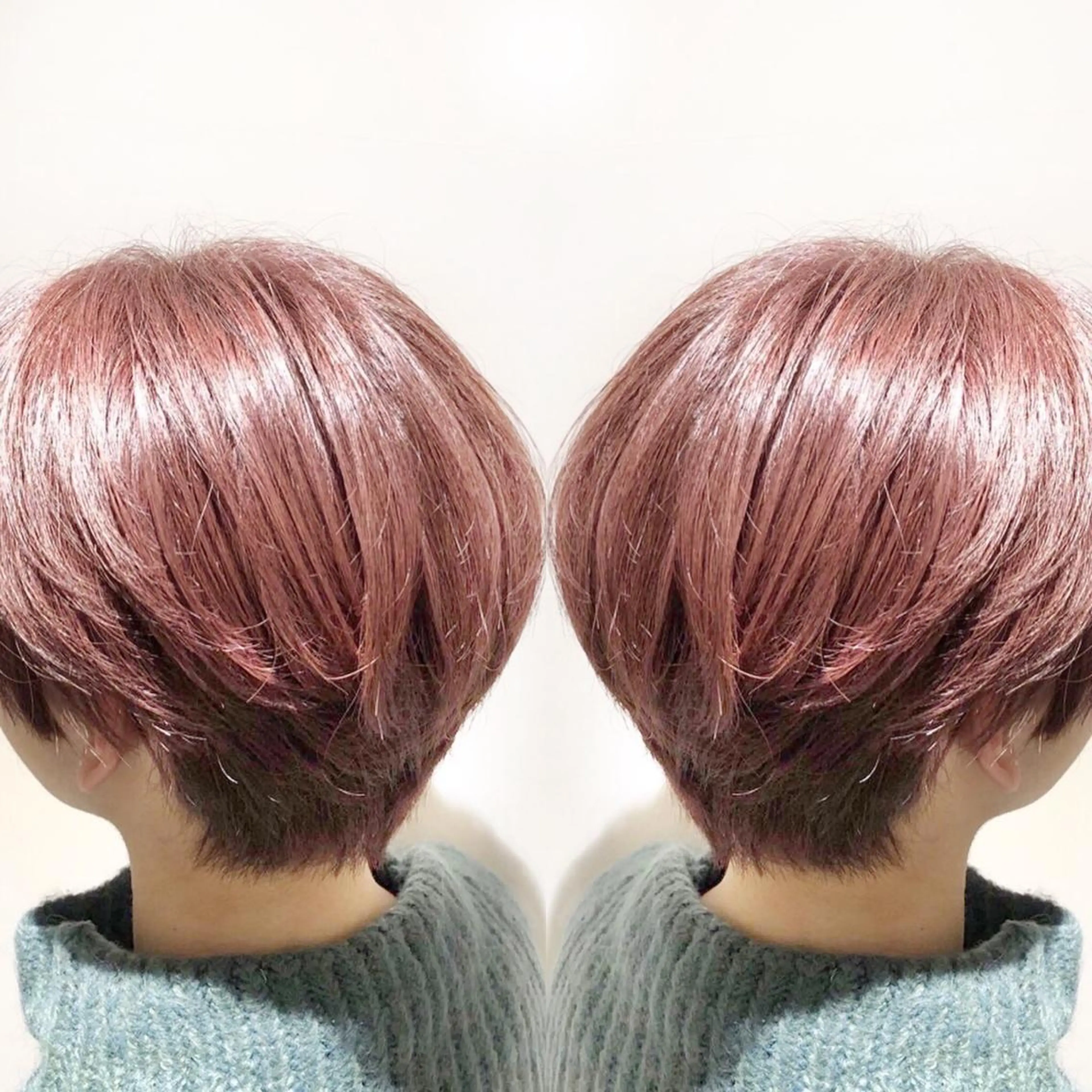 セミロング カラー 黒髪 ラベンダーカラー ピンクカラー ピンクラベンダー 卒業式のヘアスタイル ご予約 宜しくお願いします！のヘアスタイル