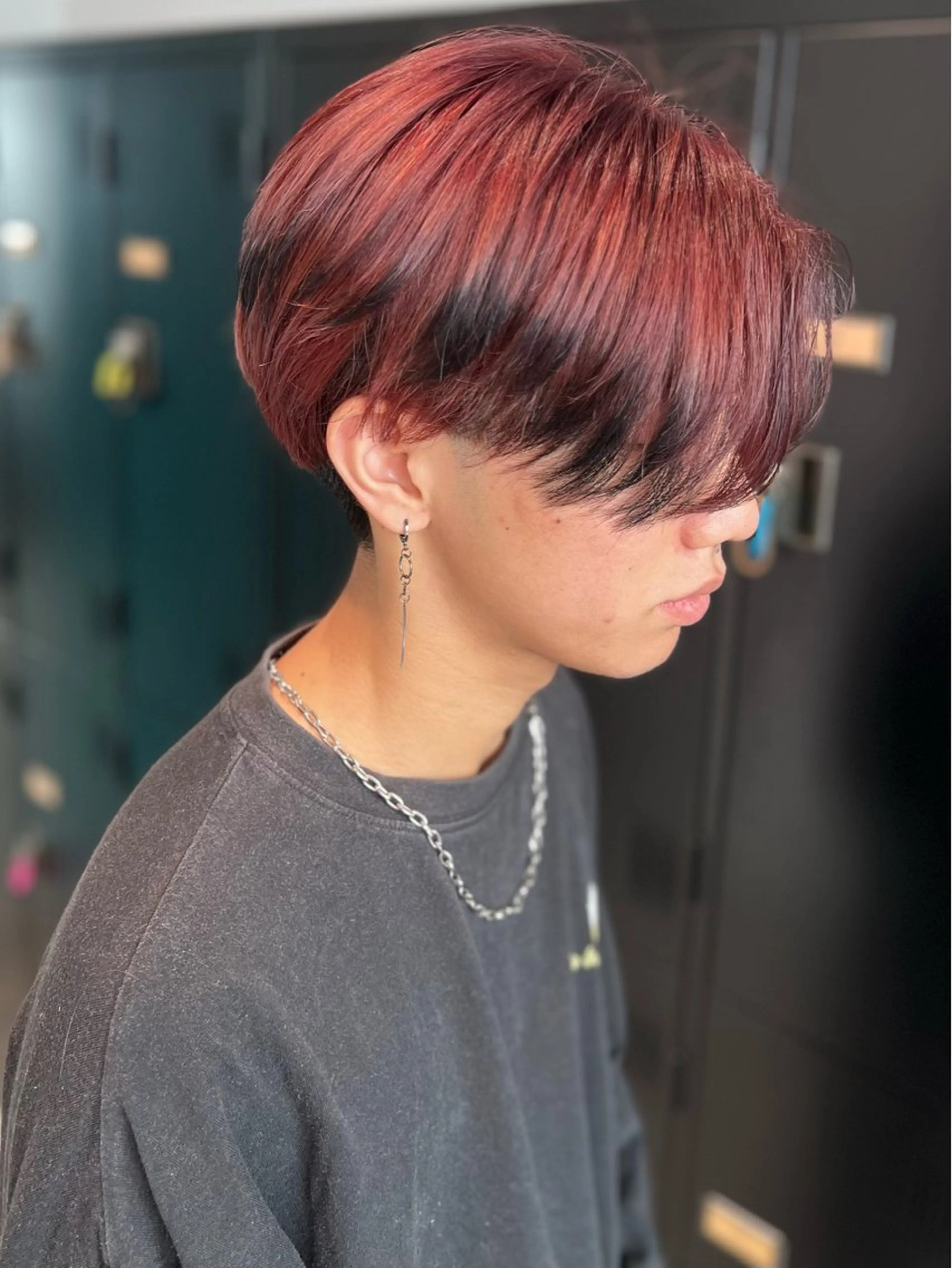 ショート カラー ブリーチ ダブルカラー イルミナカラー ブリーチなしカラー ボブ カット ヘアカラー トリートメント LUCK 本厚木店のヘアスタイル