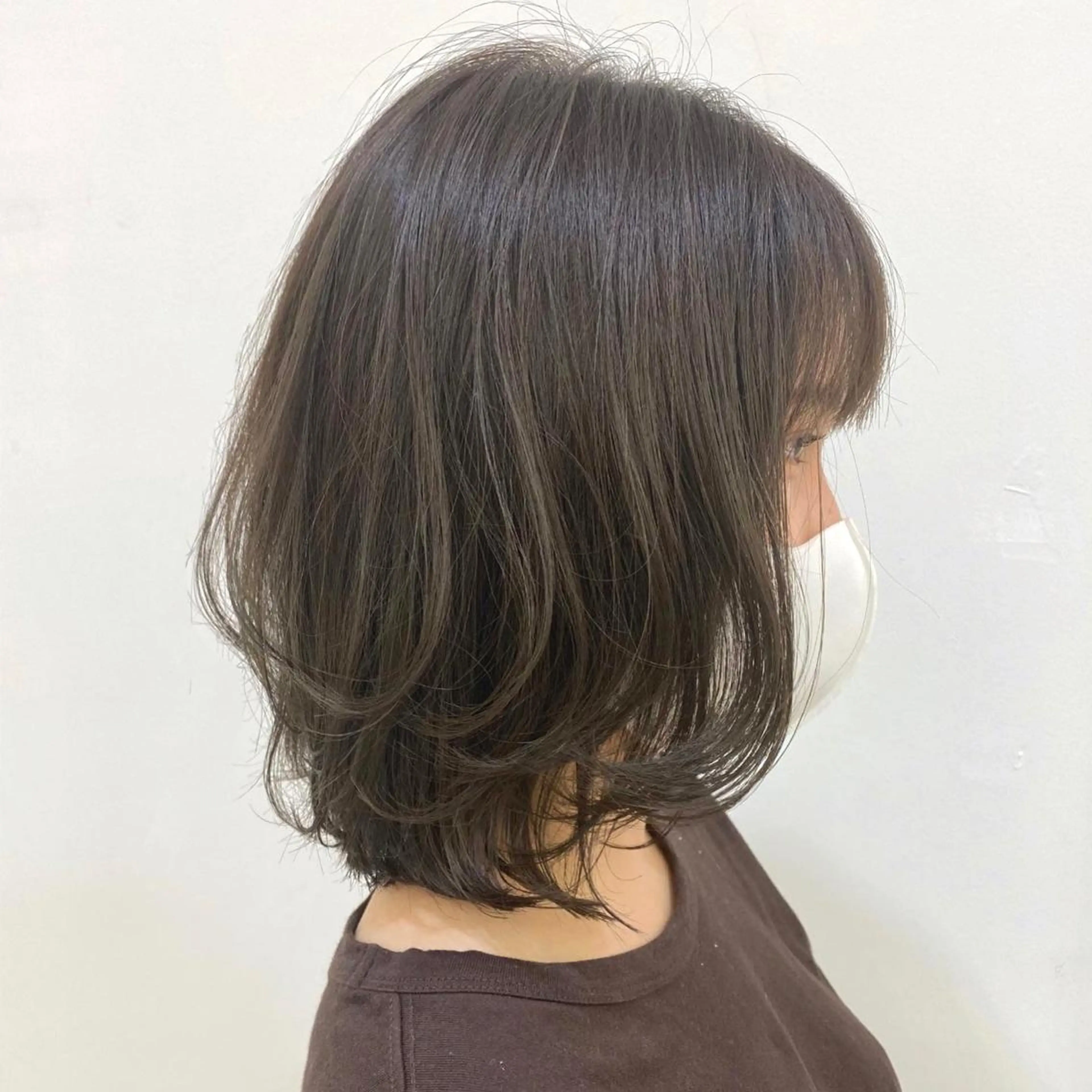 ミディアム カラー カット パーマ トリートメント nely所属・kouyo パーマ/ウルフカットのヘアスタイル