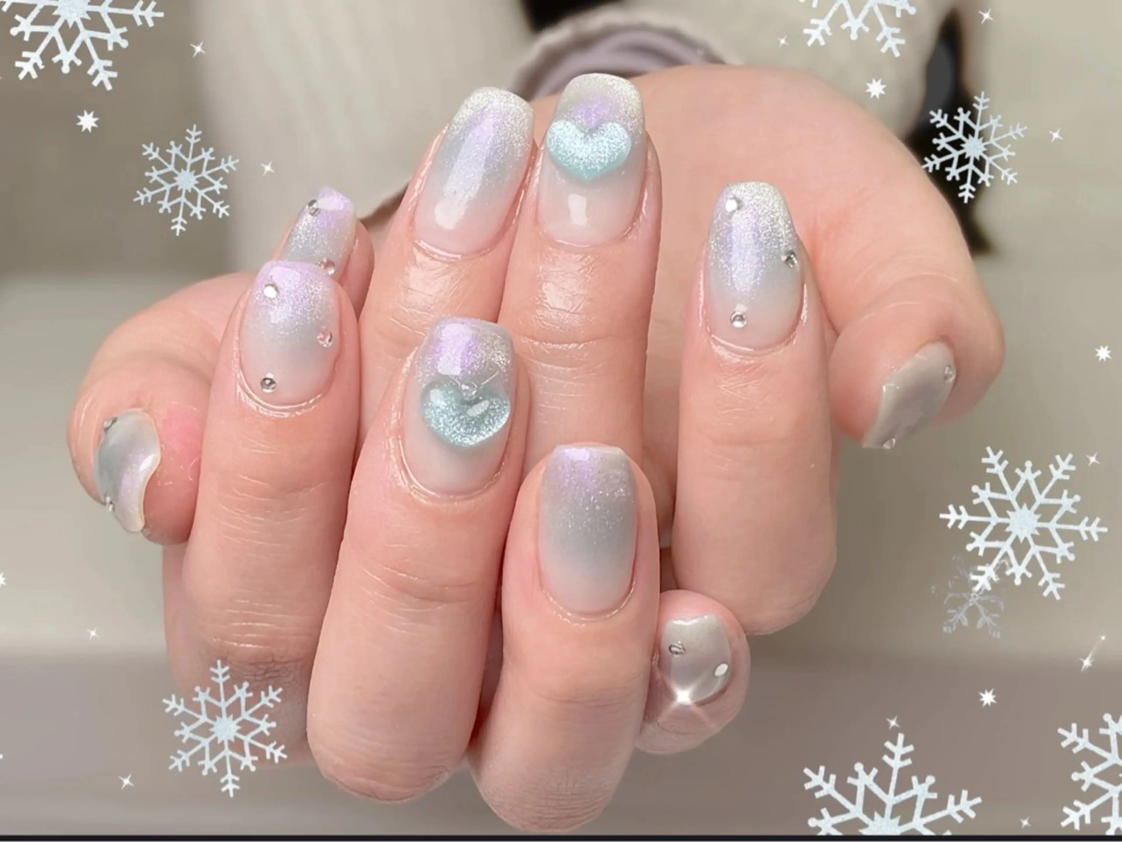 ネイル ETERNA Nail 銀座店【パラジェル/フィルイン/チップ長さだし/マグネット/ニュアンス】所属・ア カリのネイルデザイン