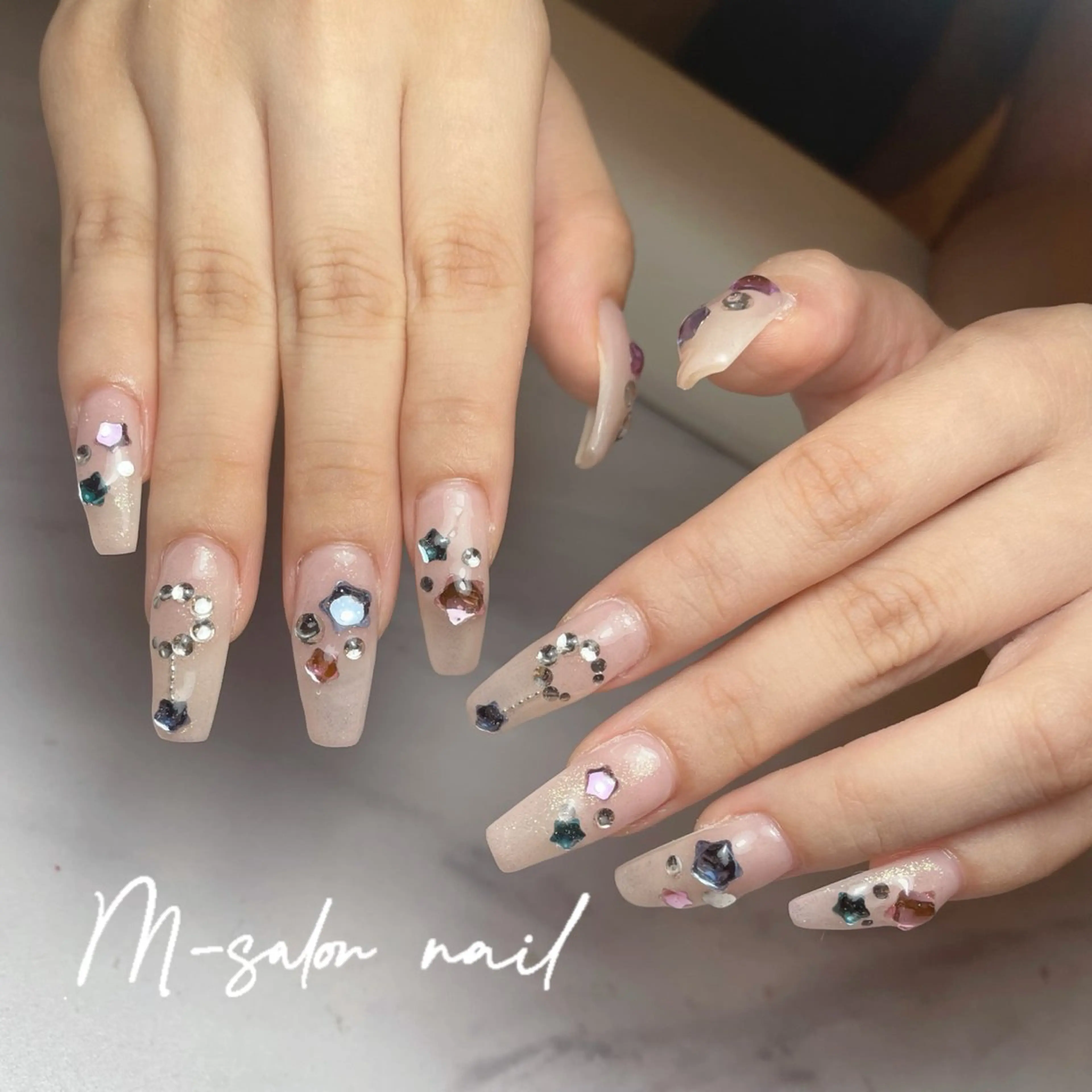 ネイル ハンドネイル 韓国/網紅/パーツ M-salonのネイルデザイン