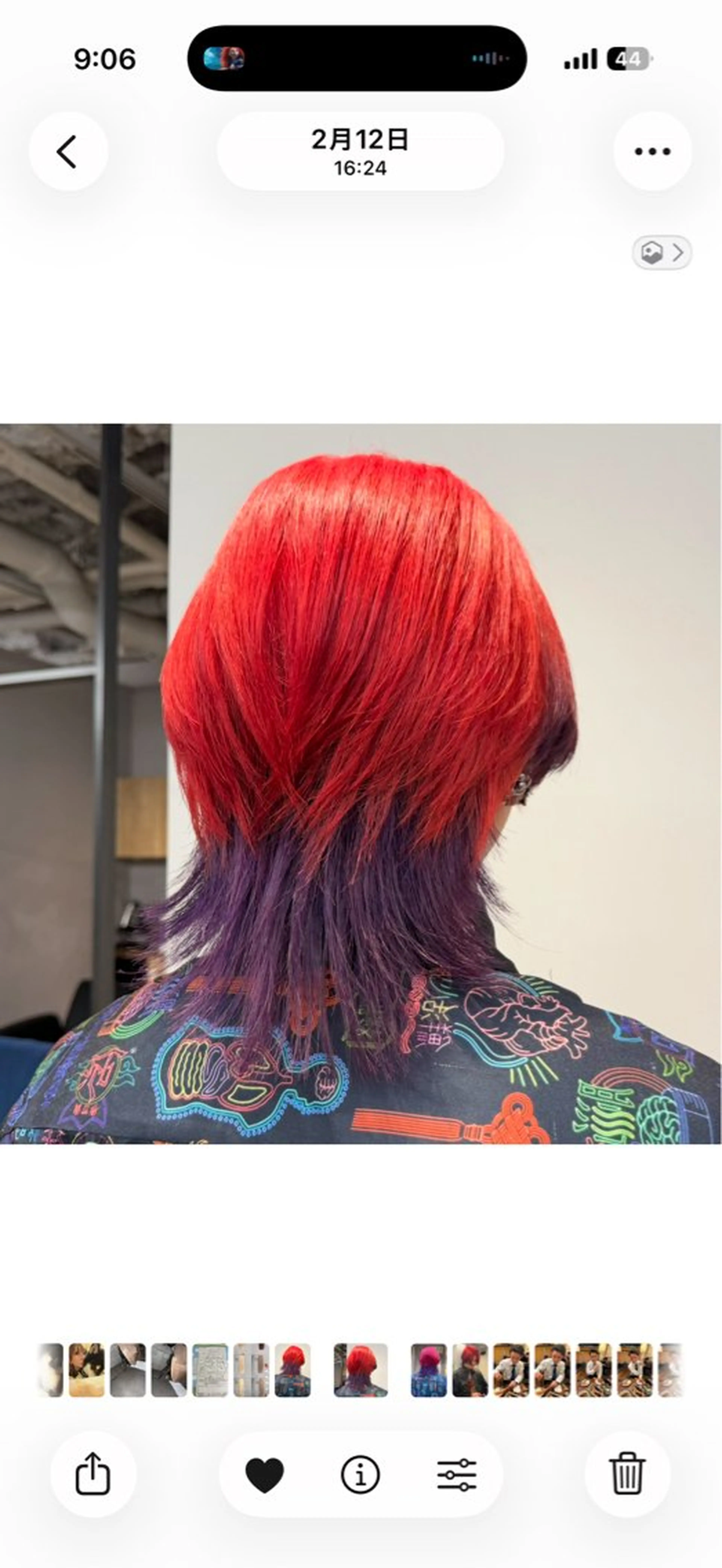 ショート パープルカラー ウルフカット ヘアカラー Libero／ HARUKA【柏】のヘアスタイル