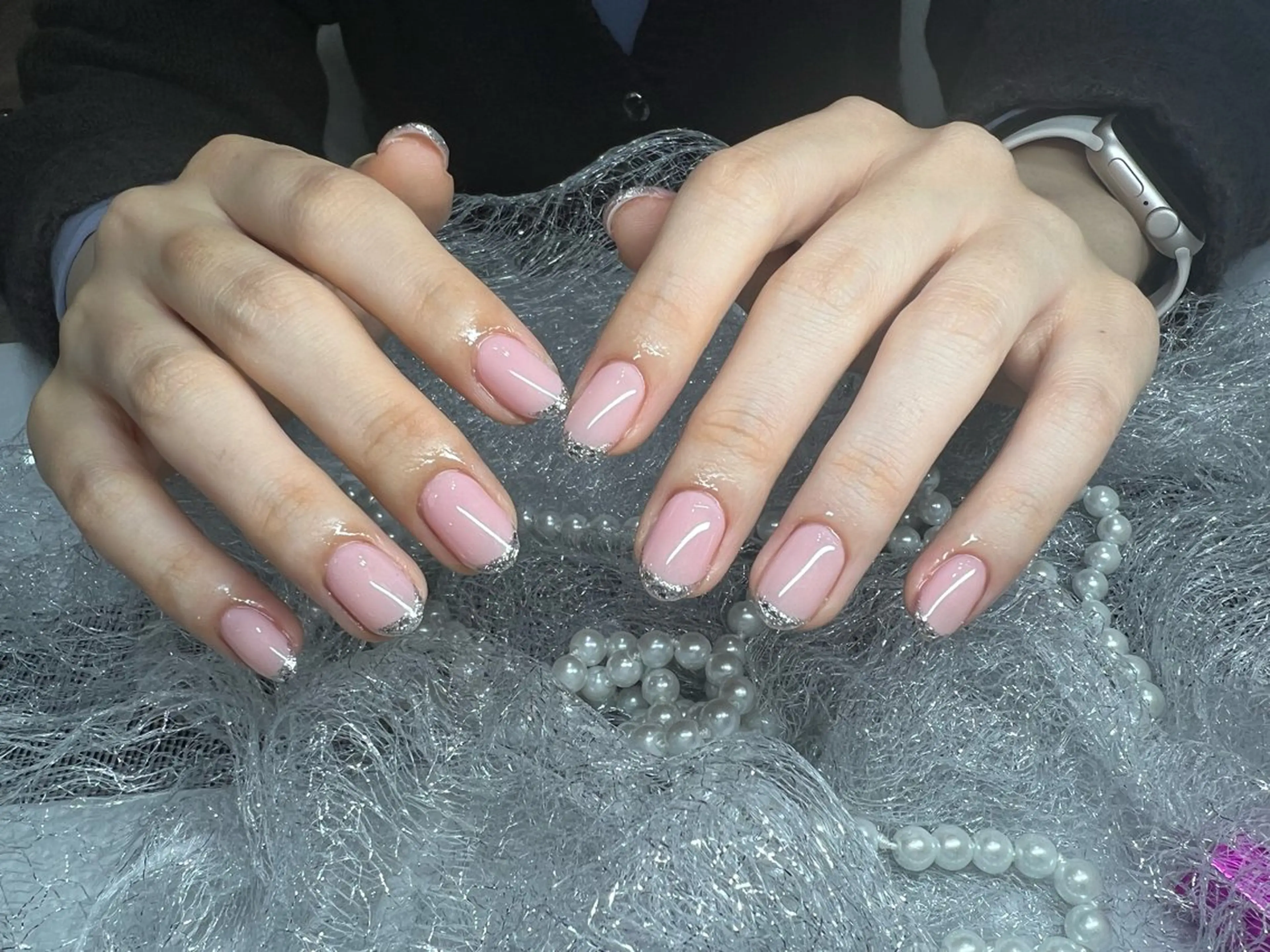 ネイル 長さ出し フットネイル フレンチネイル ジェルネイル 韓国ネイル ハンドネイル More Glam 池袋東口店のネイルデザイン