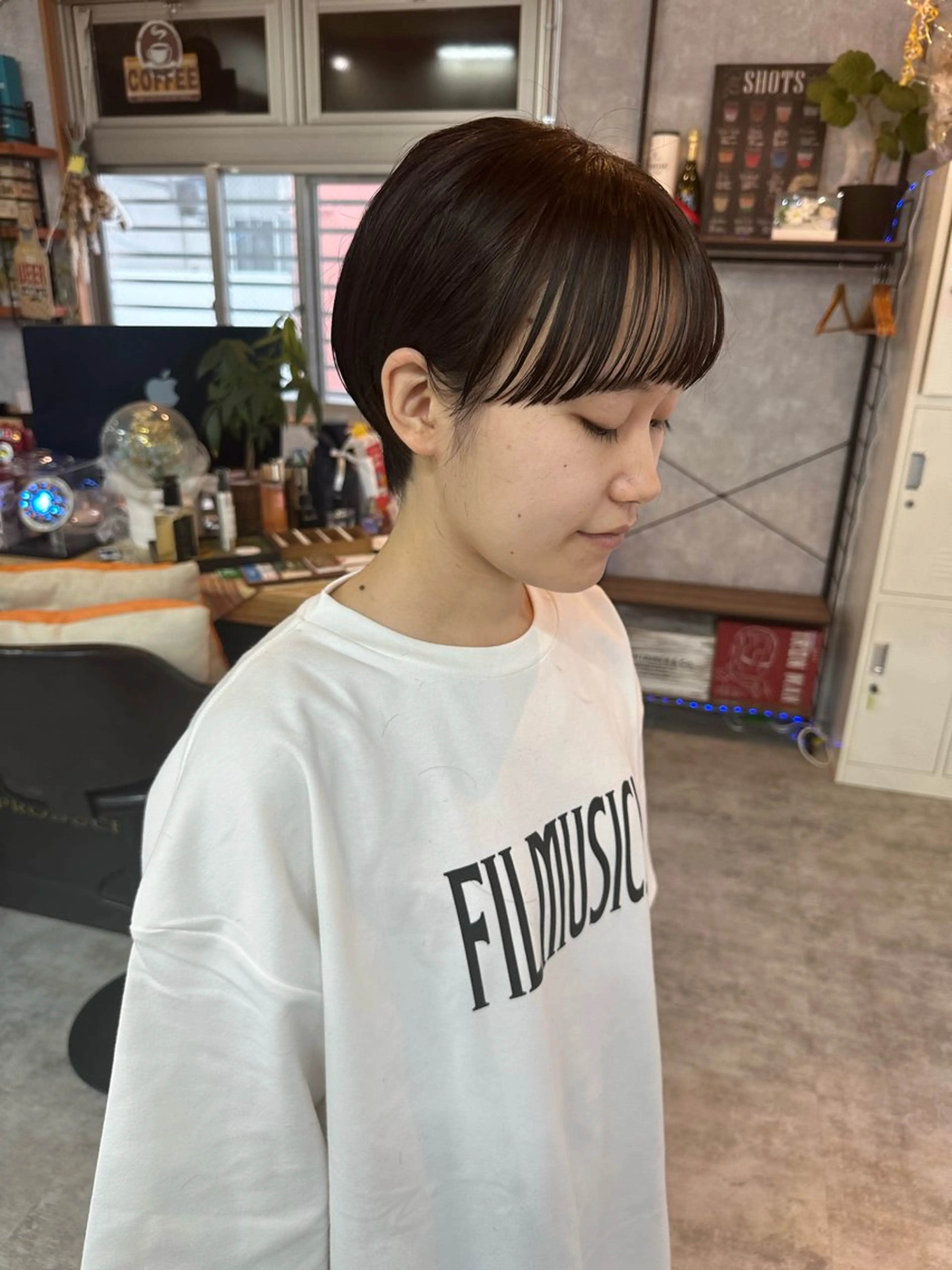 ショート 切りっぱなしボブ ショートボブ ハンサムショート 丸みショート ボブ モテ髪/ボブ/ショー ト/アダチフウトのヘアスタイル