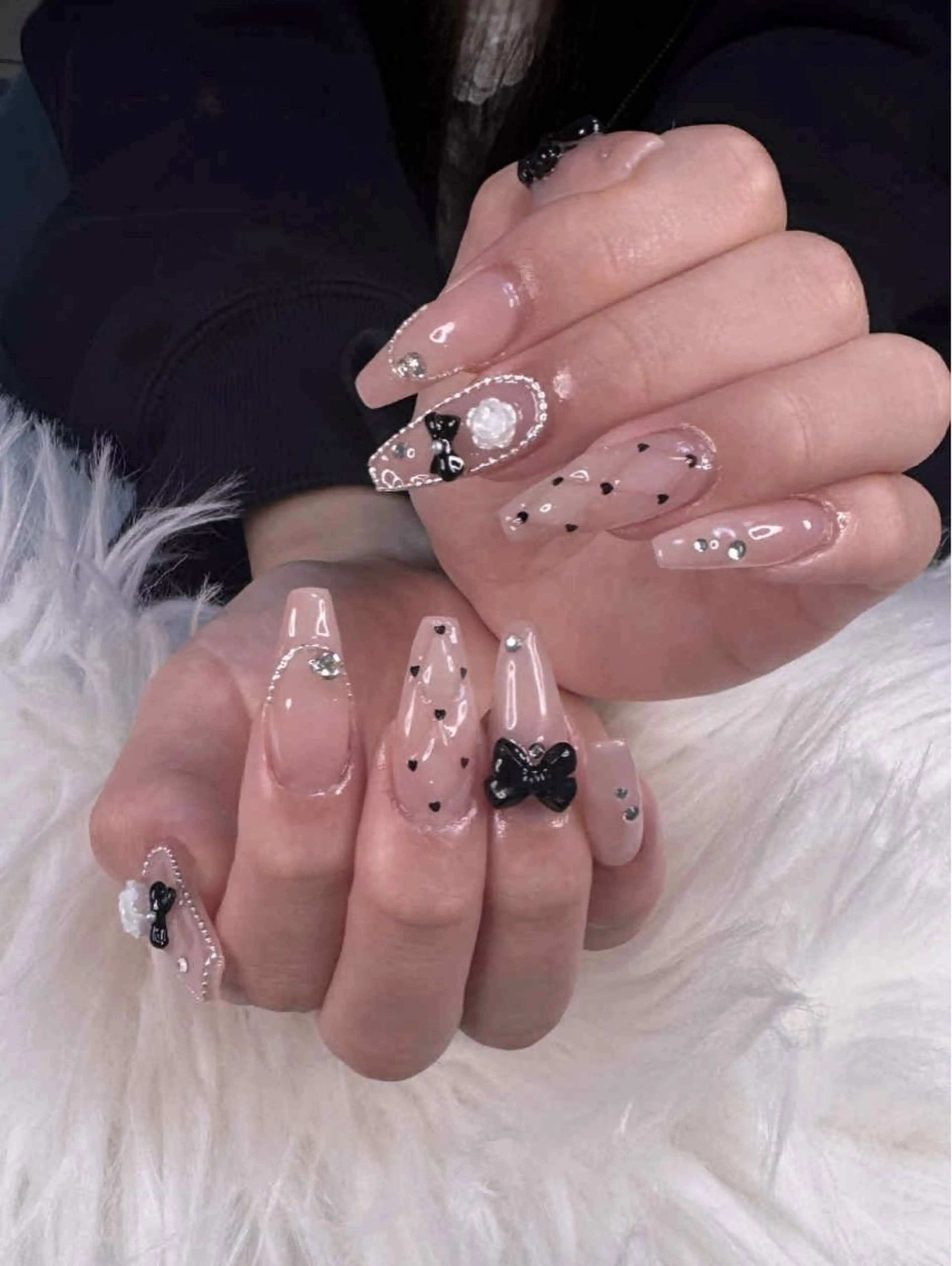 ネイル 長さ出し ロングネイル Chan nailsのネイルデザイン