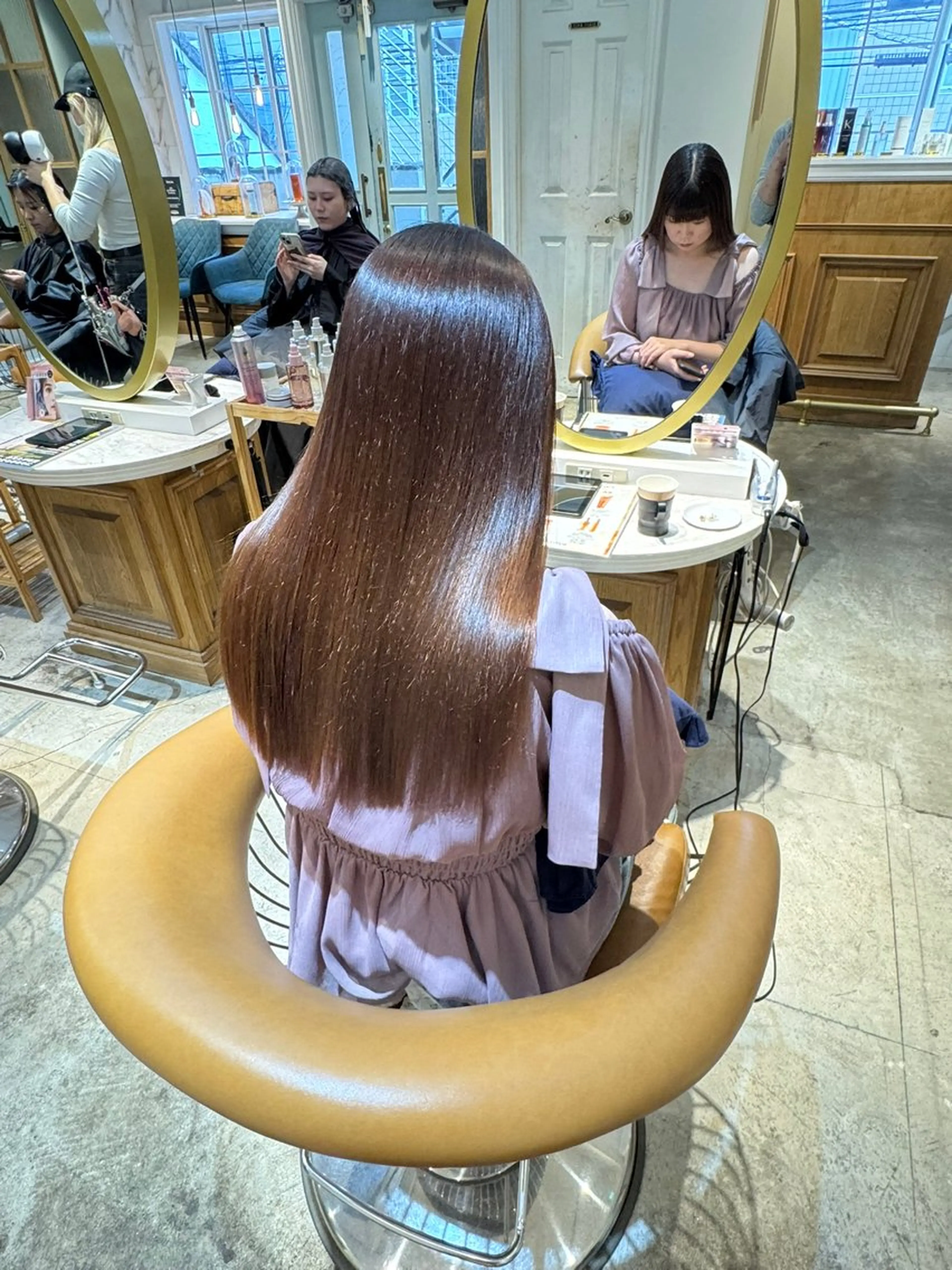 ロング 髪質改善 縮毛矯正 カット ヘアカラー トリートメント ヘアセット 髪質改善/ボブ /韓国/erikoのヘアスタイル