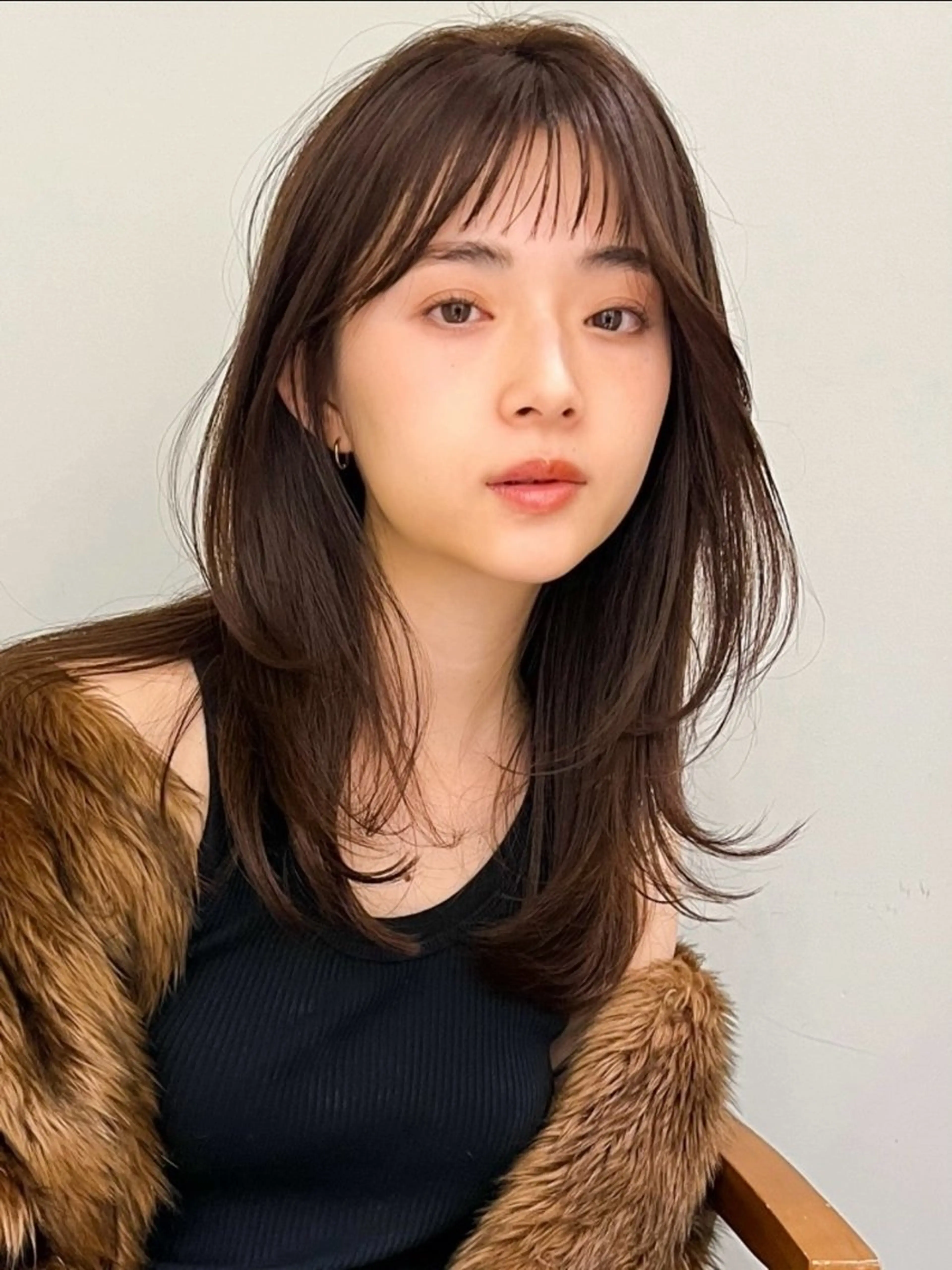 セミロング カラー 小顔ボブ jilblanカホのヘアスタイル