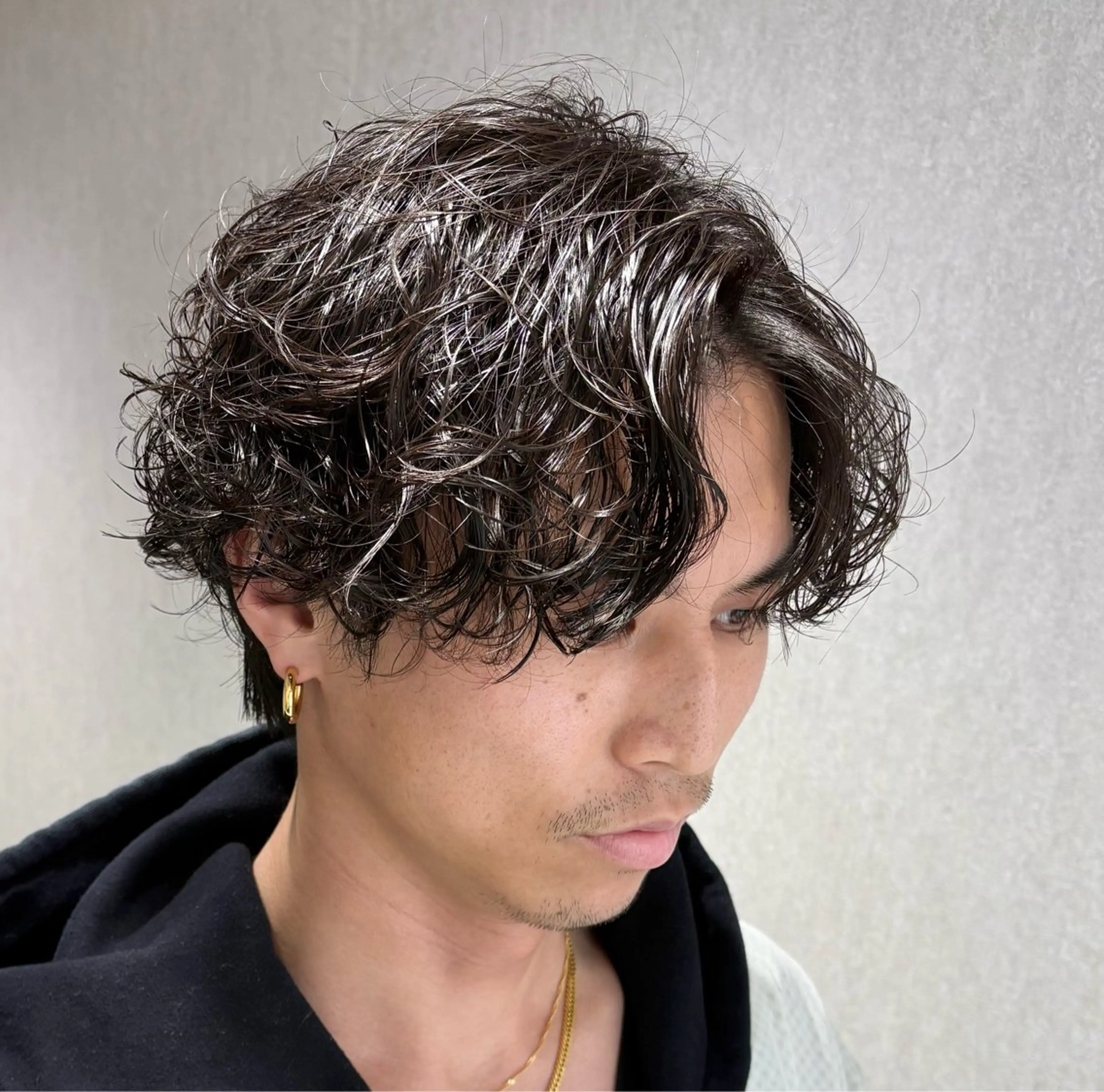 ショート パーマ メンズ カット パーマ トリートメント 【メンズ特化】 池田大成✂︎のヘアスタイル