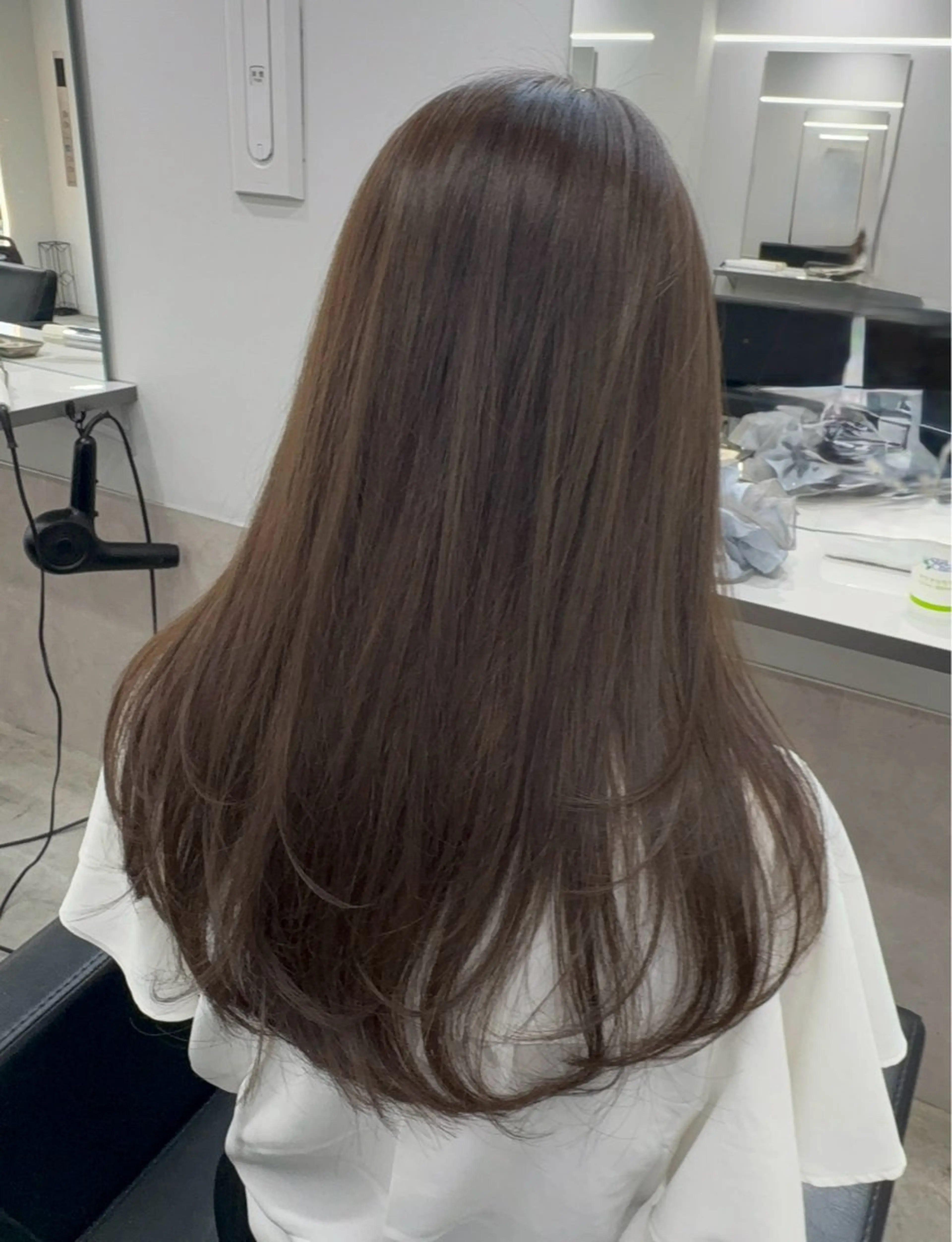 ロング カラー アッシュ アッシュブラウン ブラウンカラー 髪質改善/レイヤー カット福澤　和嗣のヘアスタイル