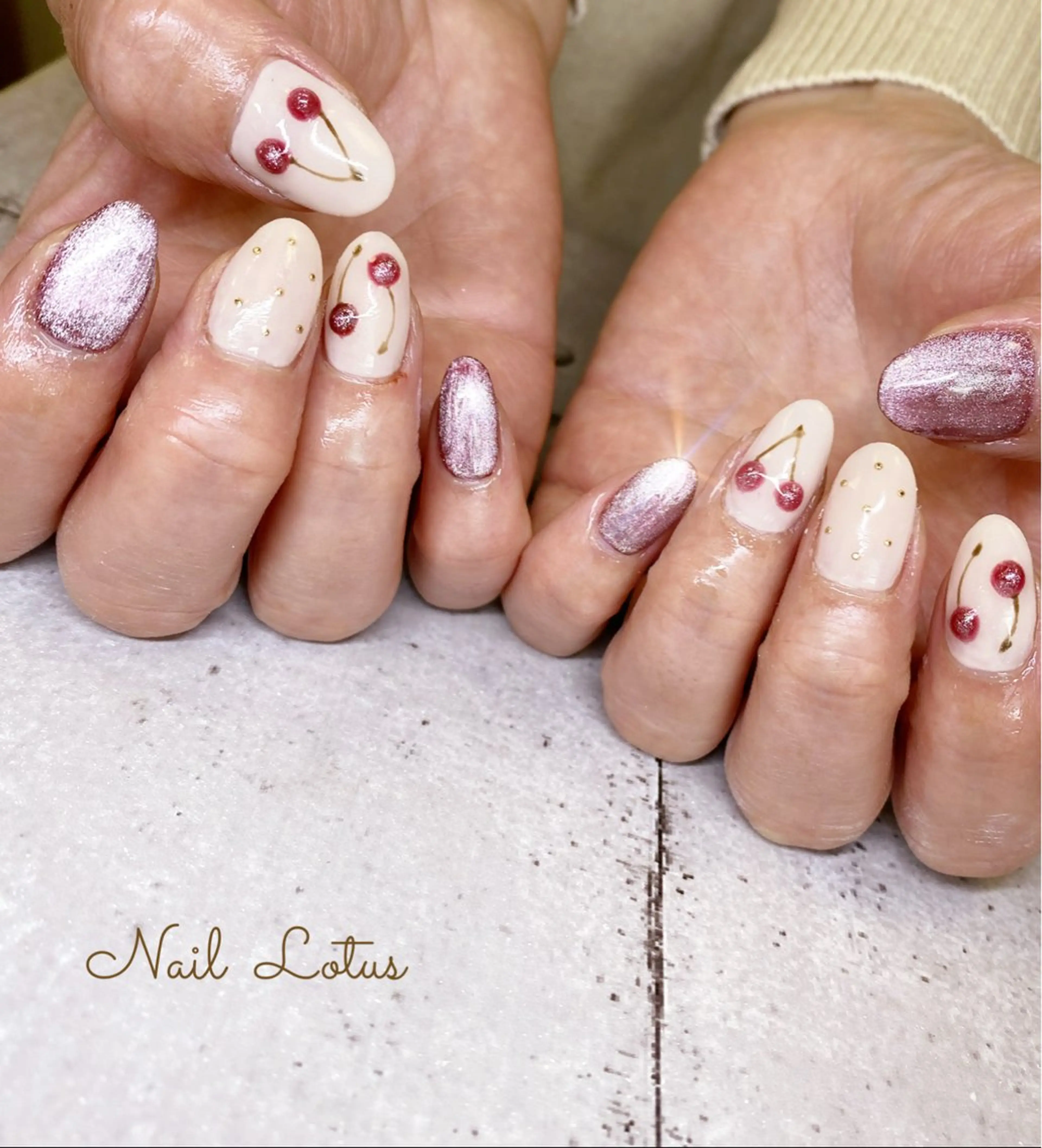 ネイル ガーリー ハンドネイル ネイル＆脱毛 Lotus🌸のネイルデザイン