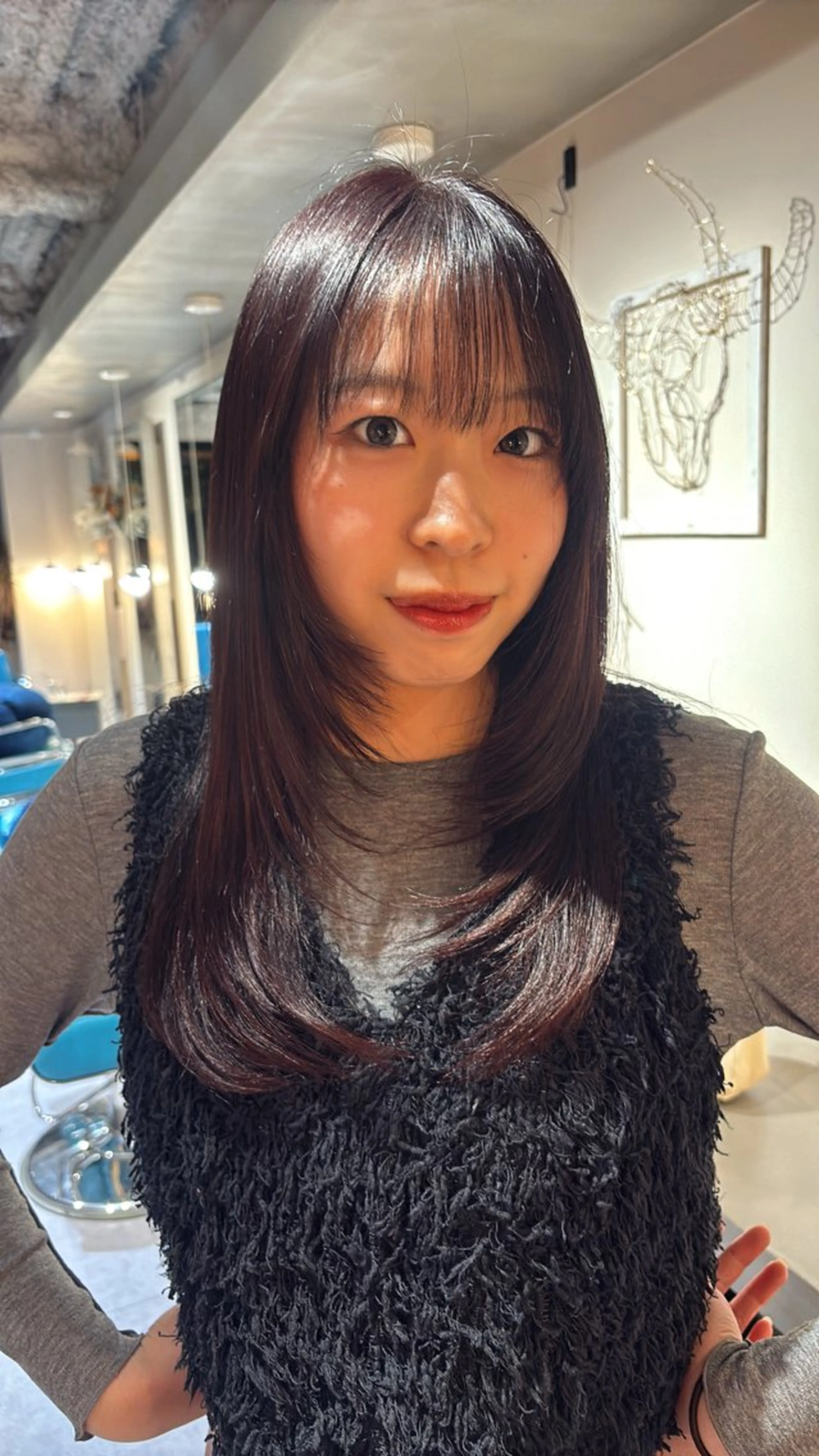 ロング ヘアカラー トリートメント Kazuha /透明感カラーのヘアスタイル