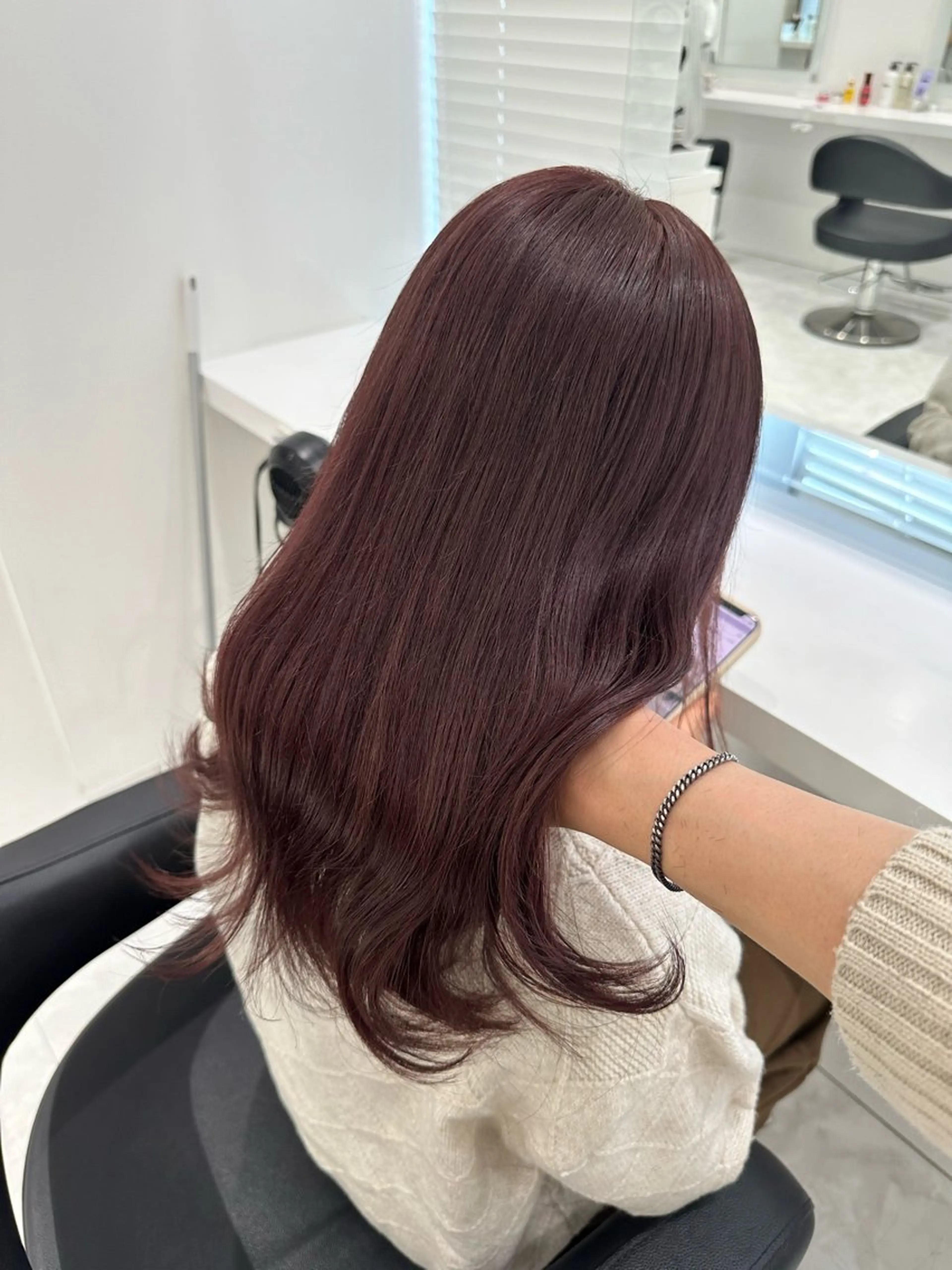 ロング カラー カット ヘアカラー トリートメント ヘッドスパ ヘアセット ♡上品韓国髪♡ブラ ウン/SAYATOのヘアスタイル