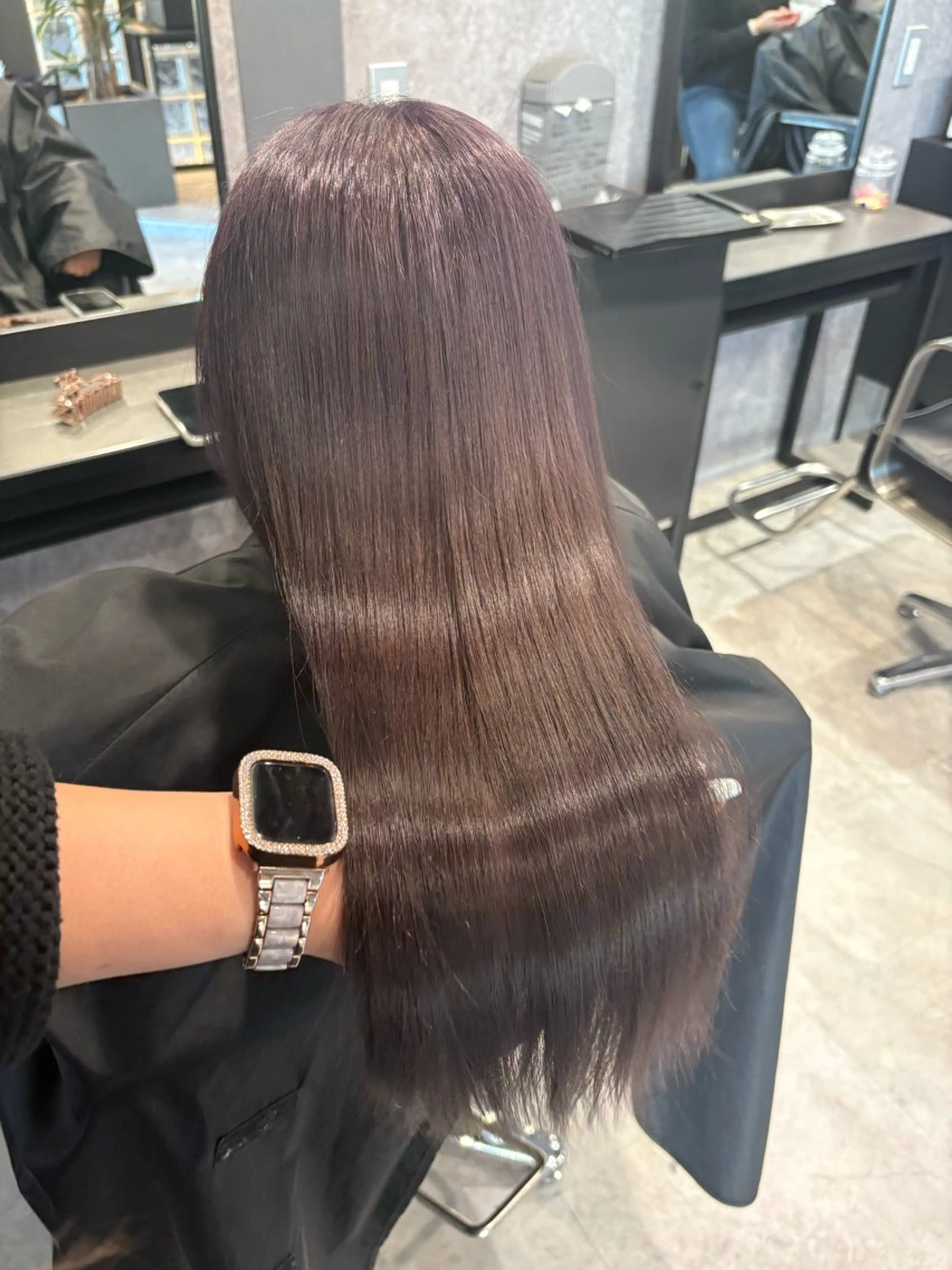 ロング ヘアカラー ink mocaのヘアスタイル