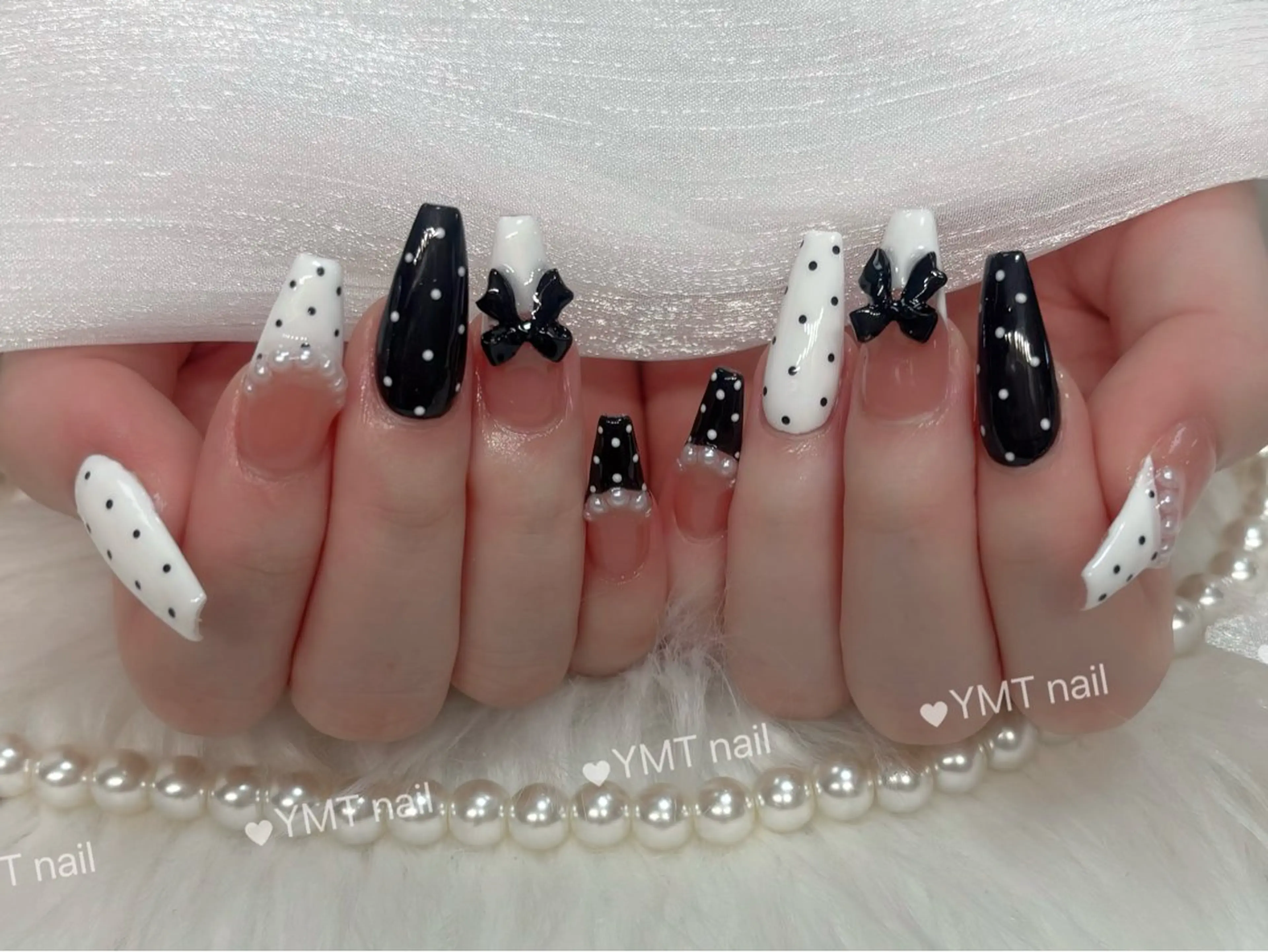 ネイル 長さ出し フットネイル ジェルネイル 韓国ネイル マグネットネイル ハンドネイル YMT． NailStudioのネイルデザイン