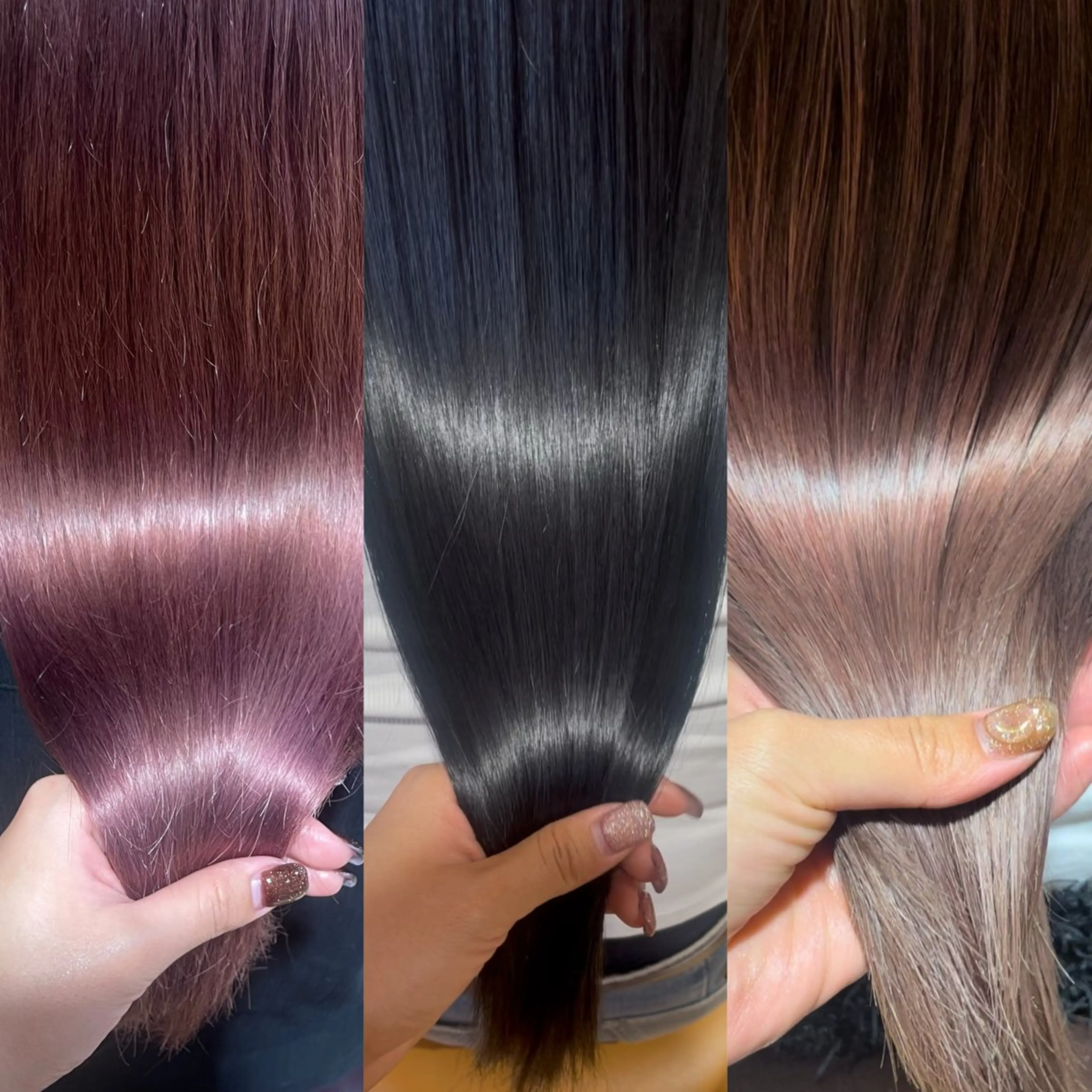 セミロング カラー ブリーチ 髪質改善 カット ヘアカラー トリートメント ブリーチ/韓国 💫ひなた💫のヘアスタイル