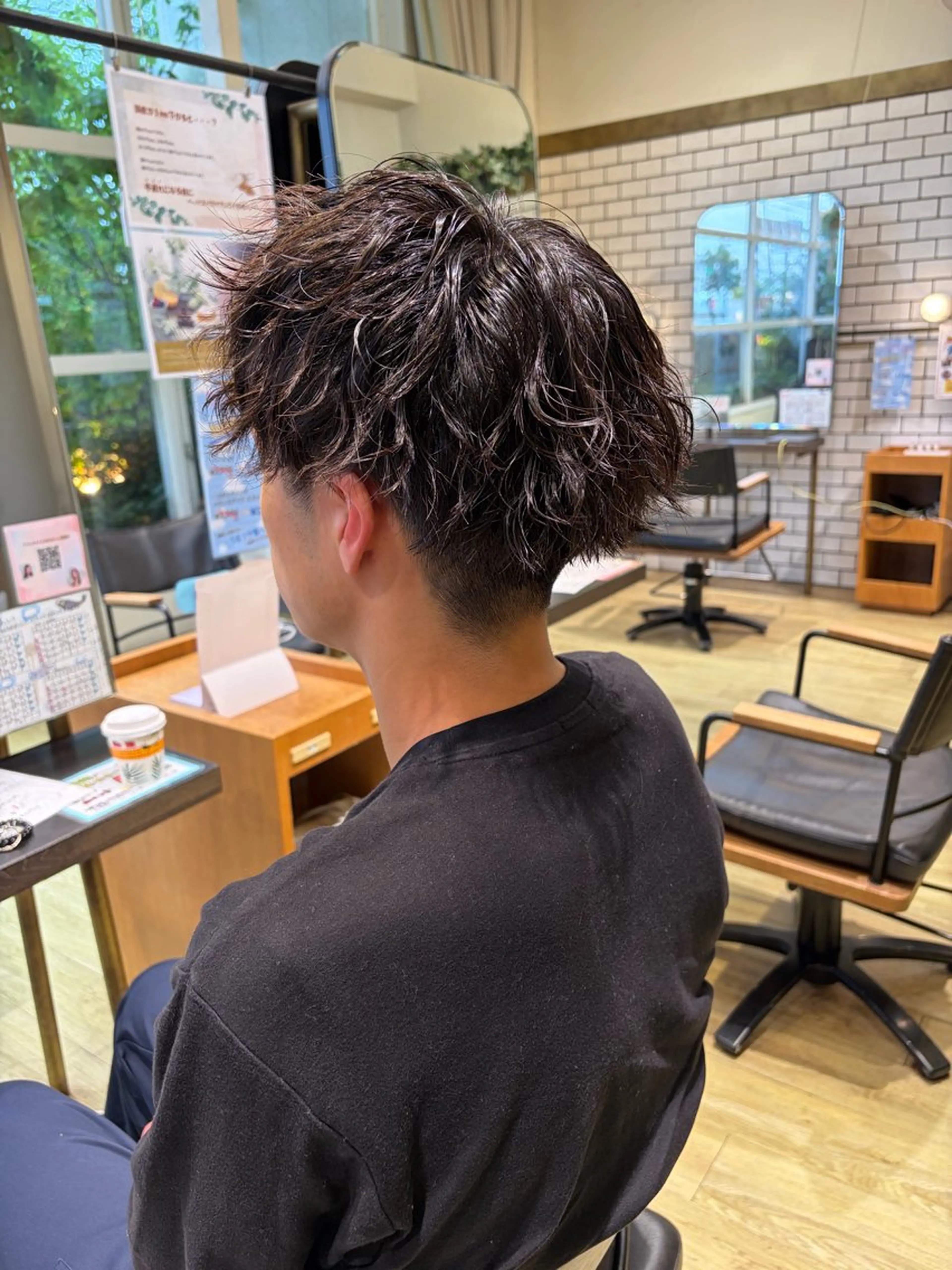 メンズ メンズパーマ カット 水木 里咲のヘアスタイル
