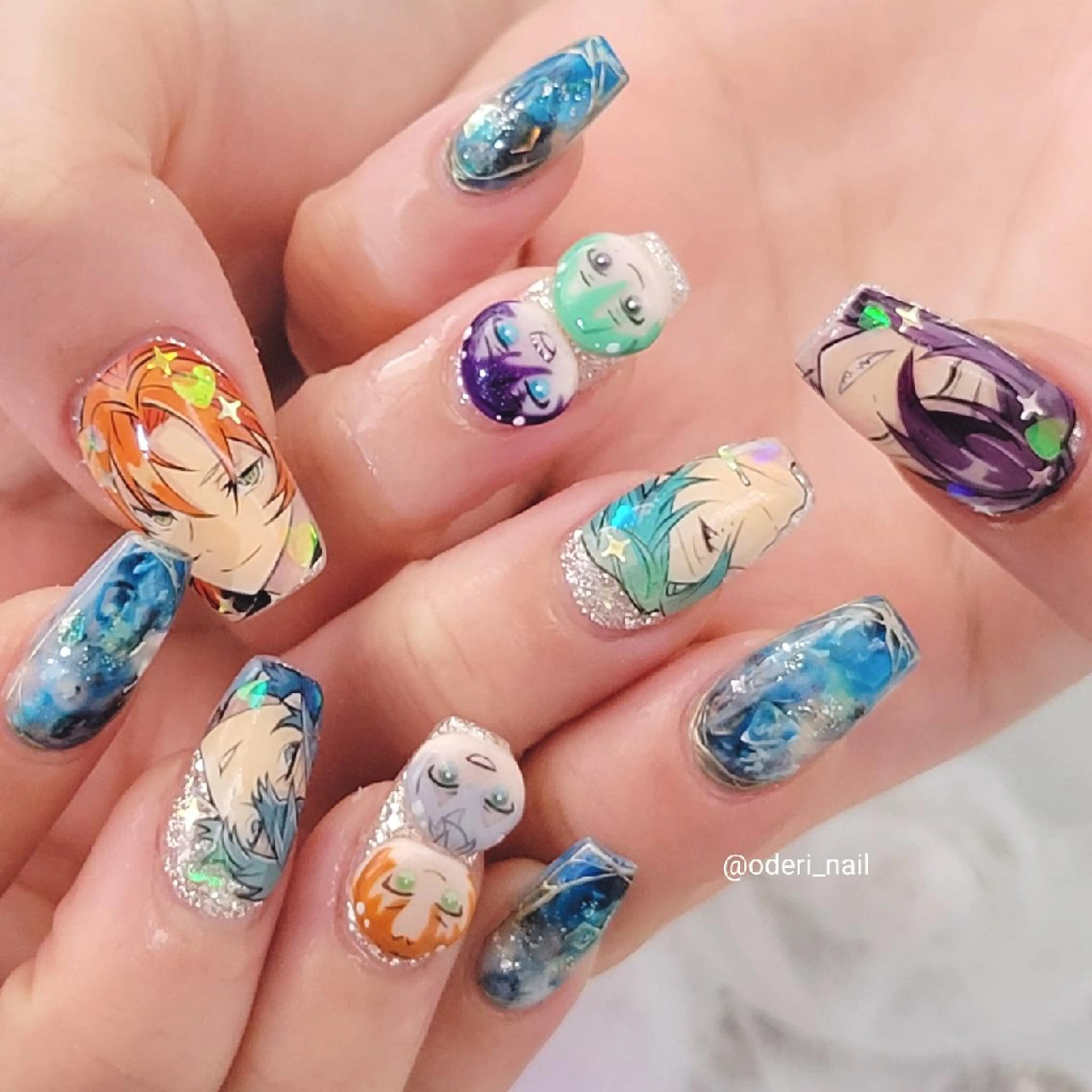 ネイル アートネイル ジェルネイル おで@ oderi_nailのネイルデザイン
