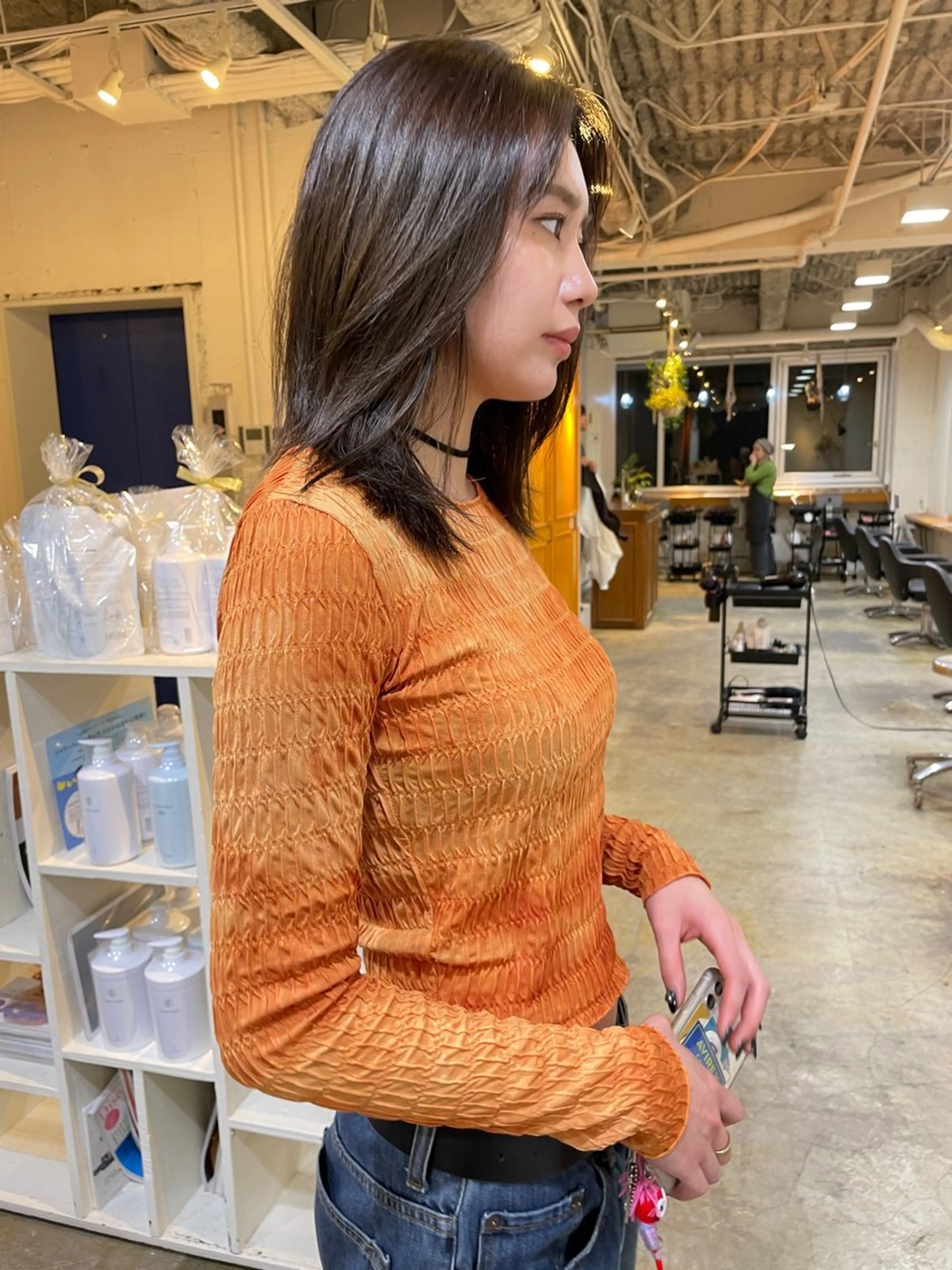 ミディアム カラー ブラウンカラー レイヤーカット カット ヘアカラー トリートメント レイヤー／似合わせ TAKUYAのヘアスタイル