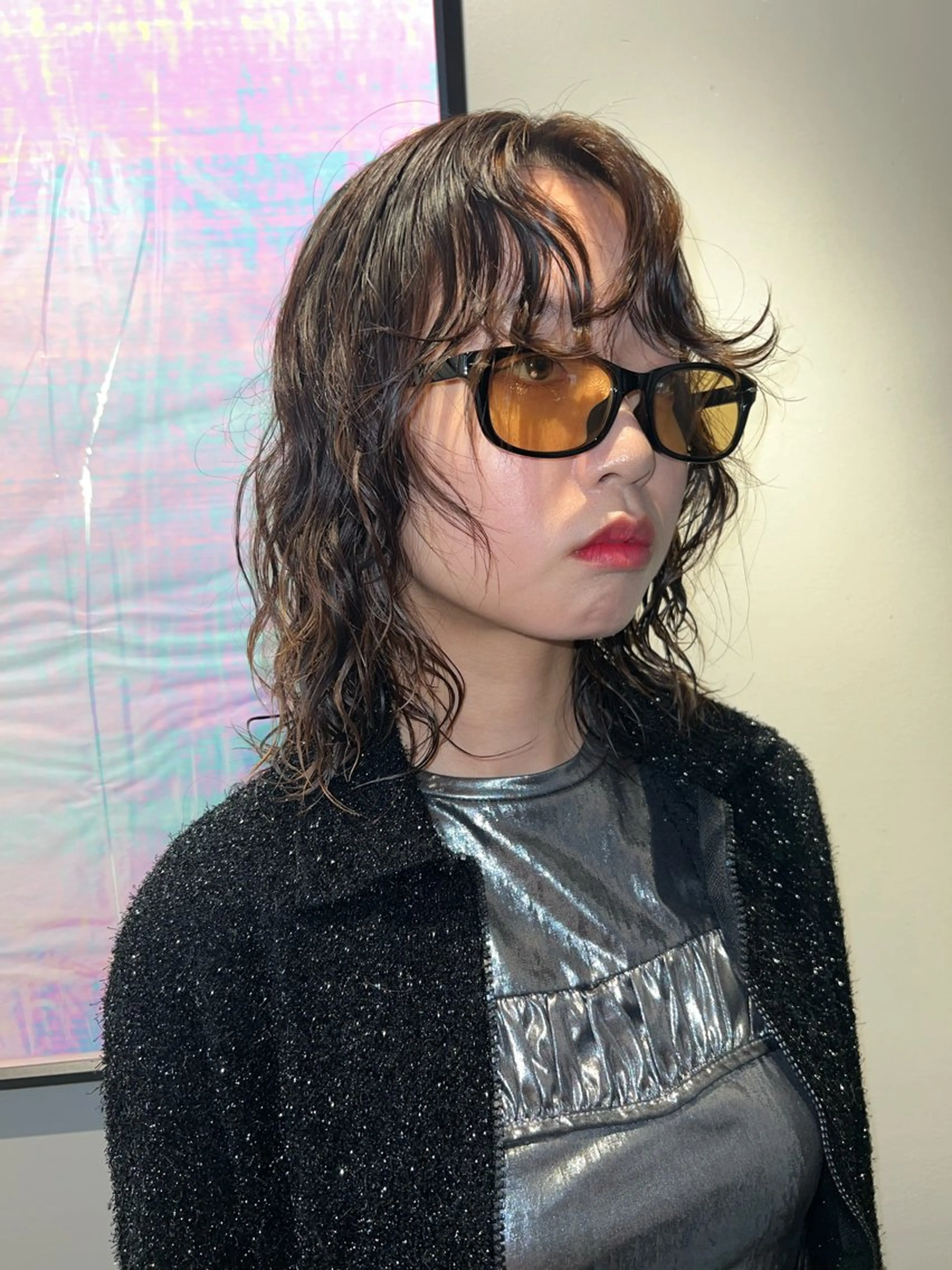 セミロング カラー パーマ カット ヘアカラー パーマ 圧倒的デザイン力 店長🎨RENAのヘアスタイル